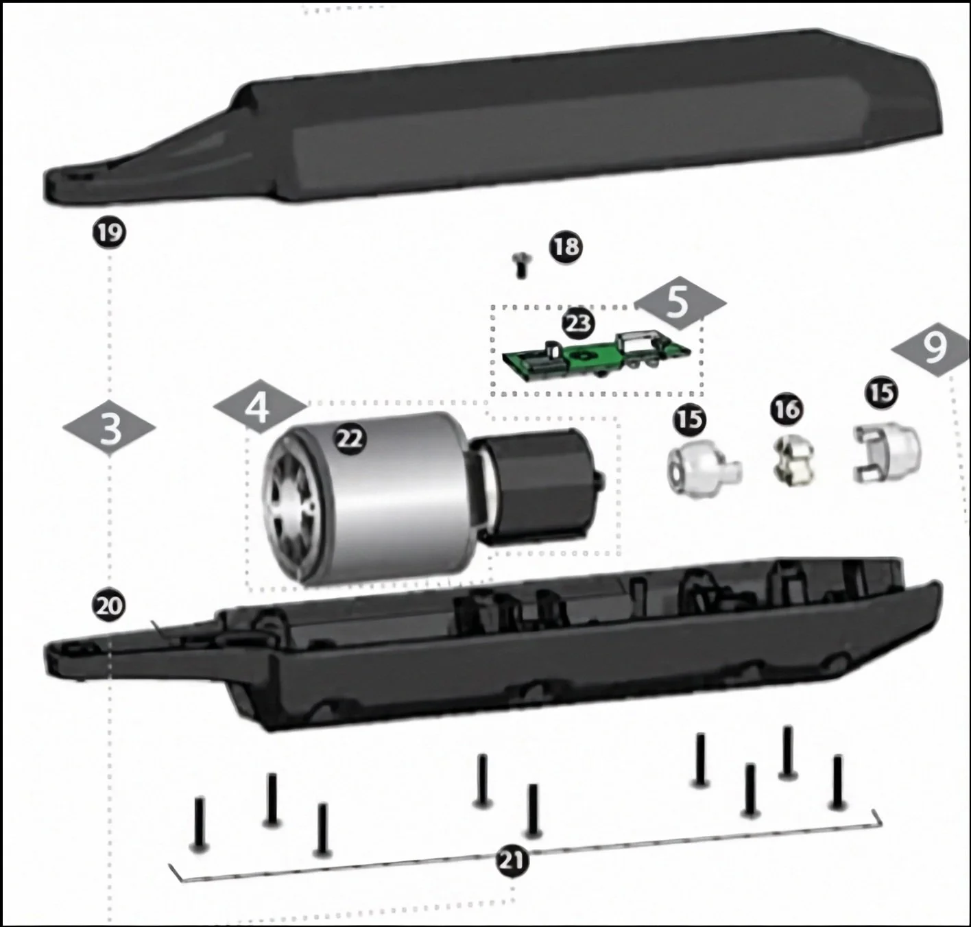 GTO/Linear PRO 3000 3200 4000 4200 Gate Opener Arm Geared Motor, R4200 PRO650HDS GMTR40