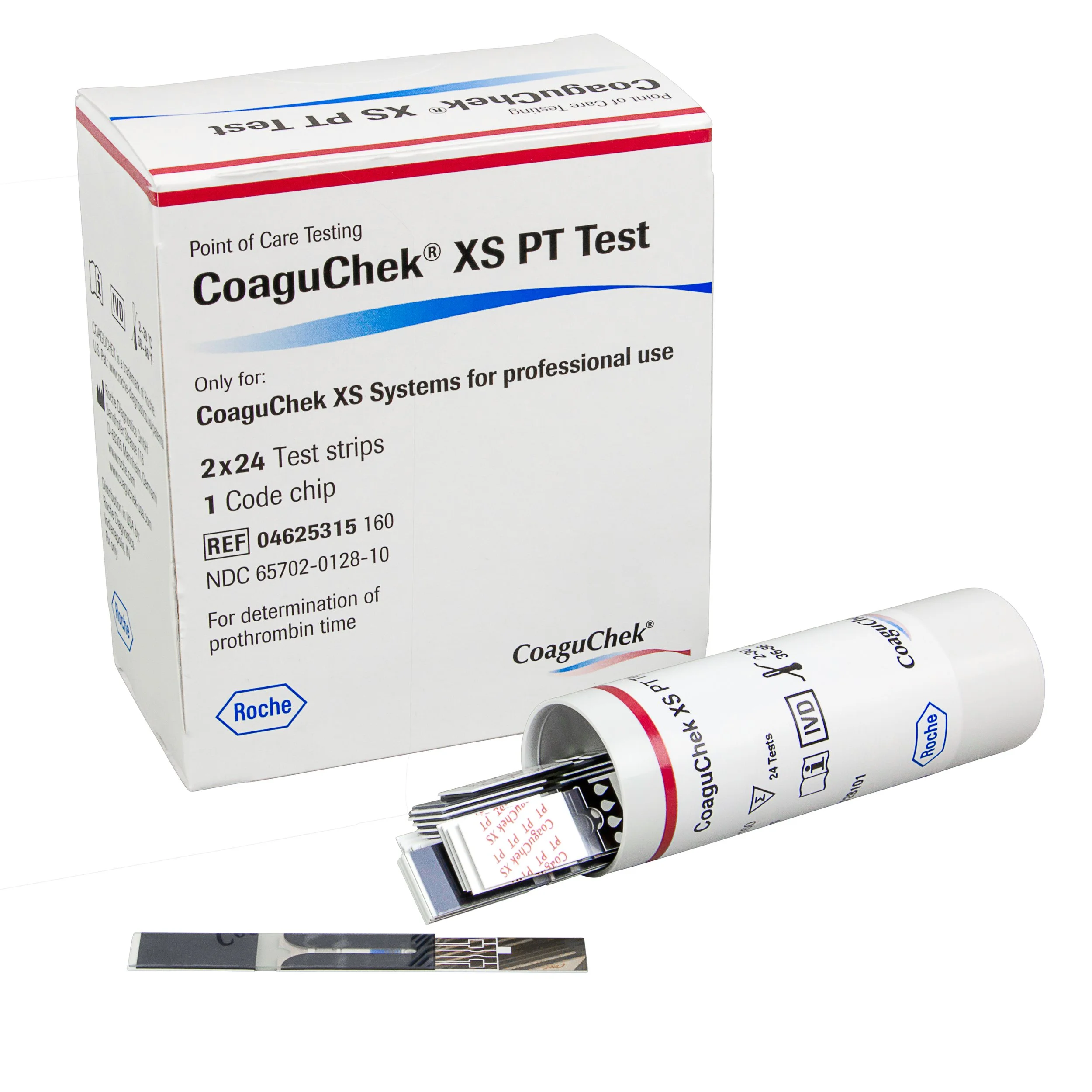 Roche Coaguchek XS PT Test PST Test Strips 48/Box & Code Chip