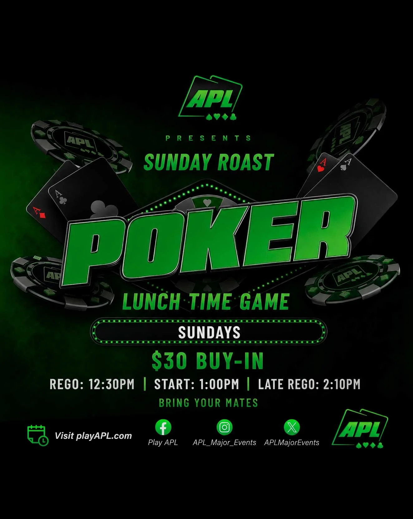 Sunday Double Header Poker at the Salisbury Hotel
