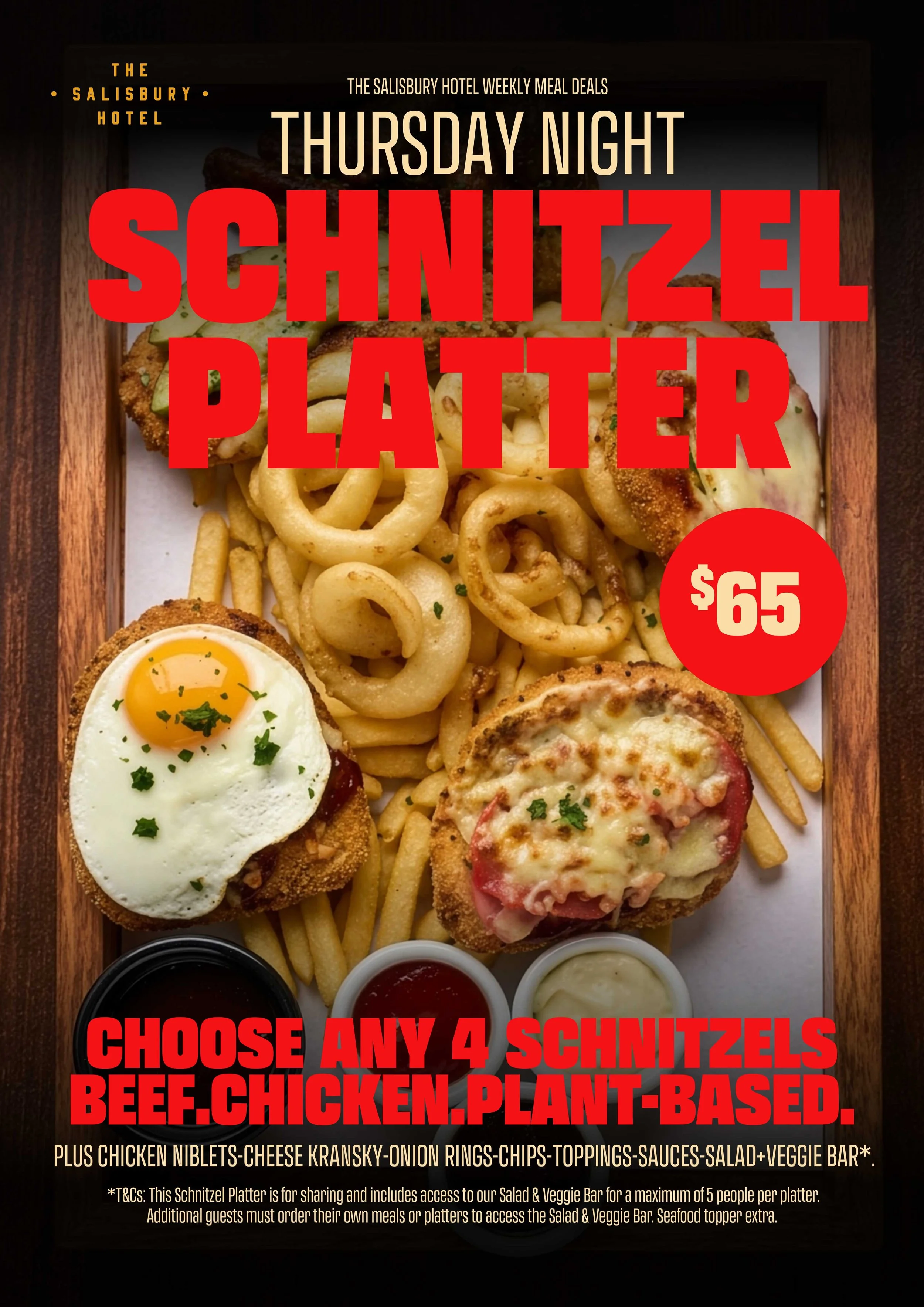 Thursday Night Schnitzel Platter &amp; DJ Bingo in SALISBURY