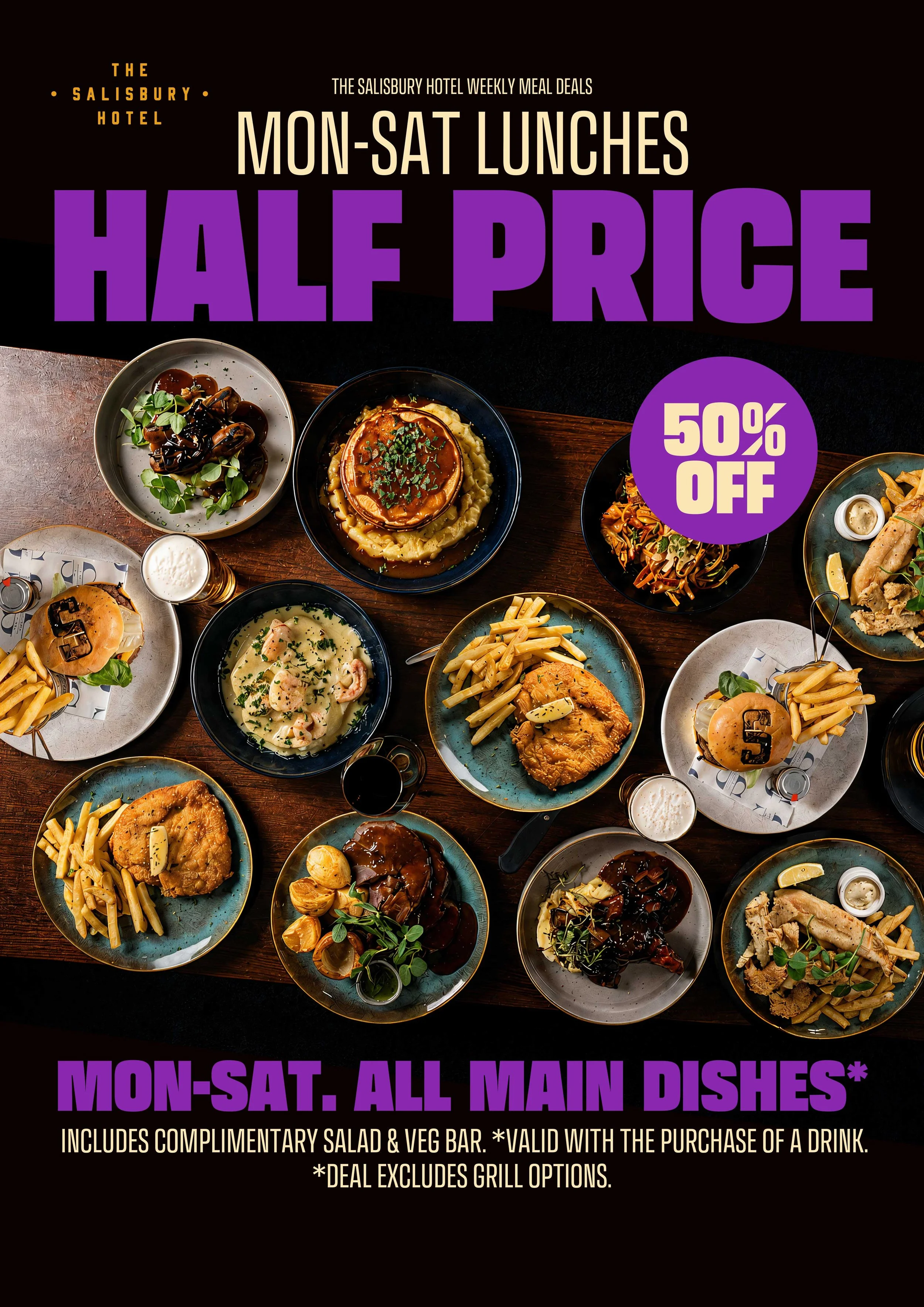 Half-Price Lunches in Salisbury