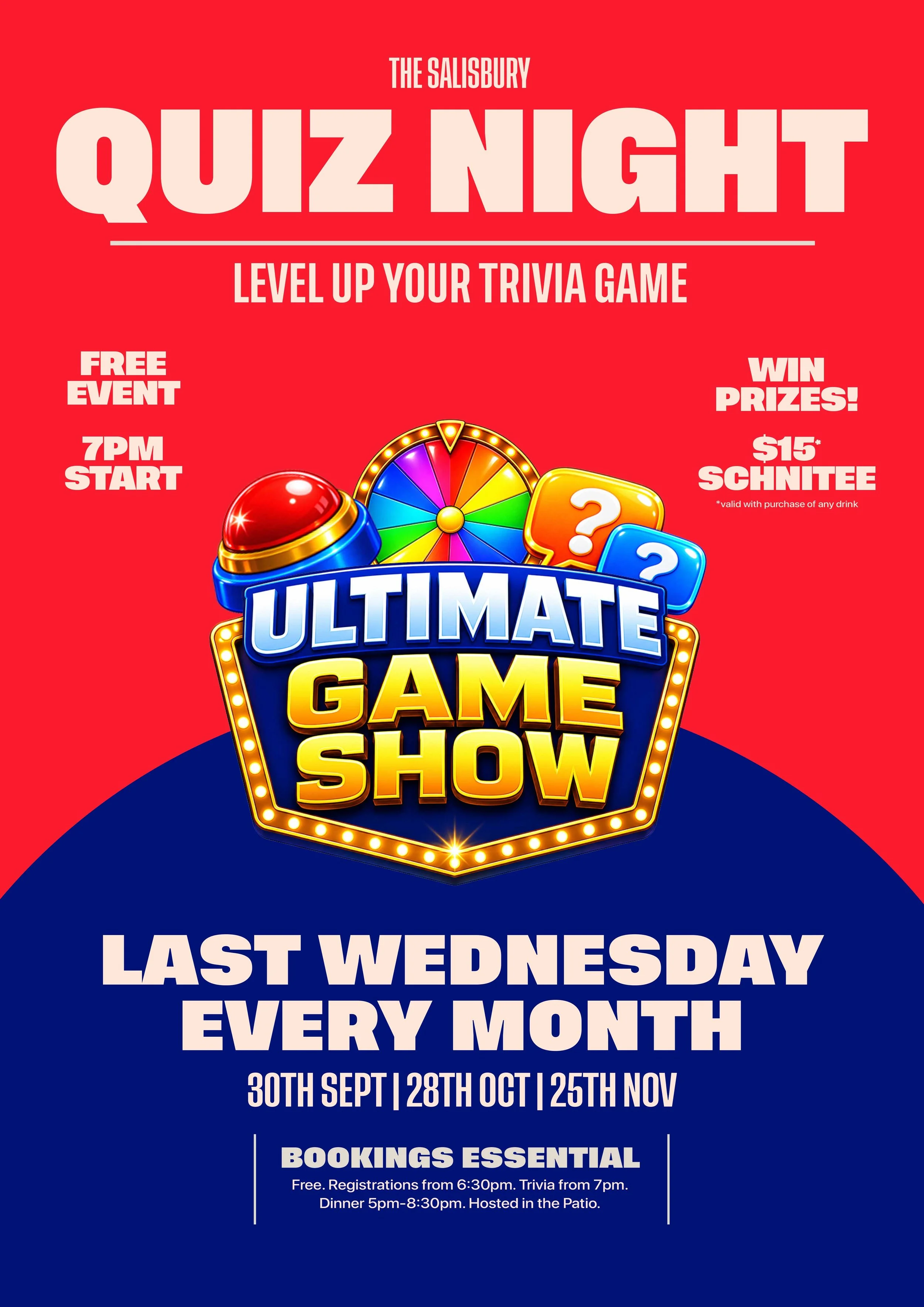 Ultimate Game Show Trivia Night in Salisbury, SA