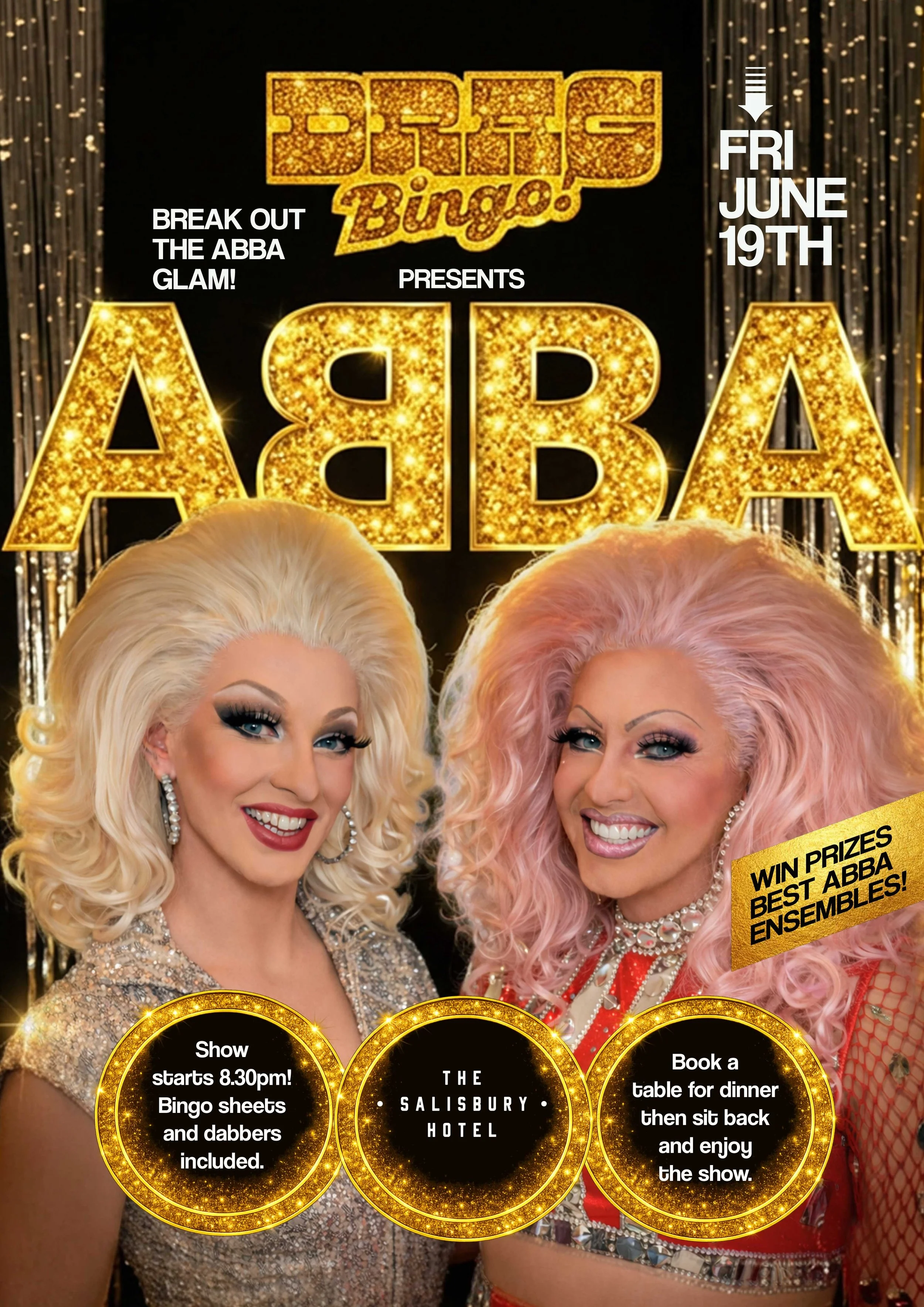 Salisbury Hotel Drag Bingo Abba Night Friday June 19 | Town of Salisbury