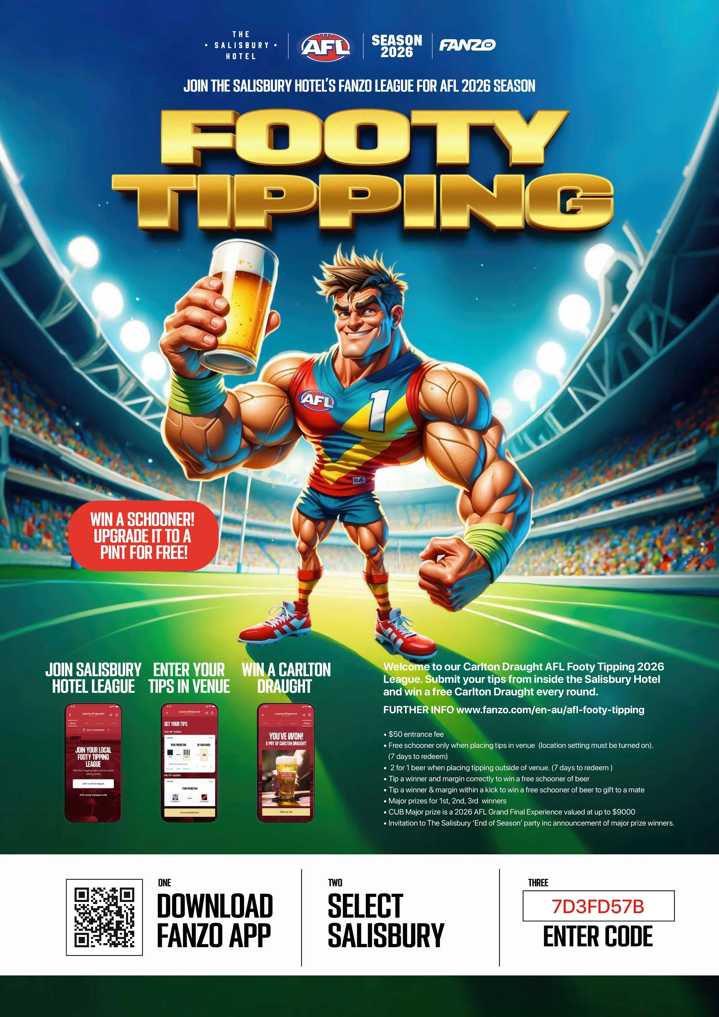 Salisbury Hotel Fanzo AFL Footy Tipping 2026 | Salisbury