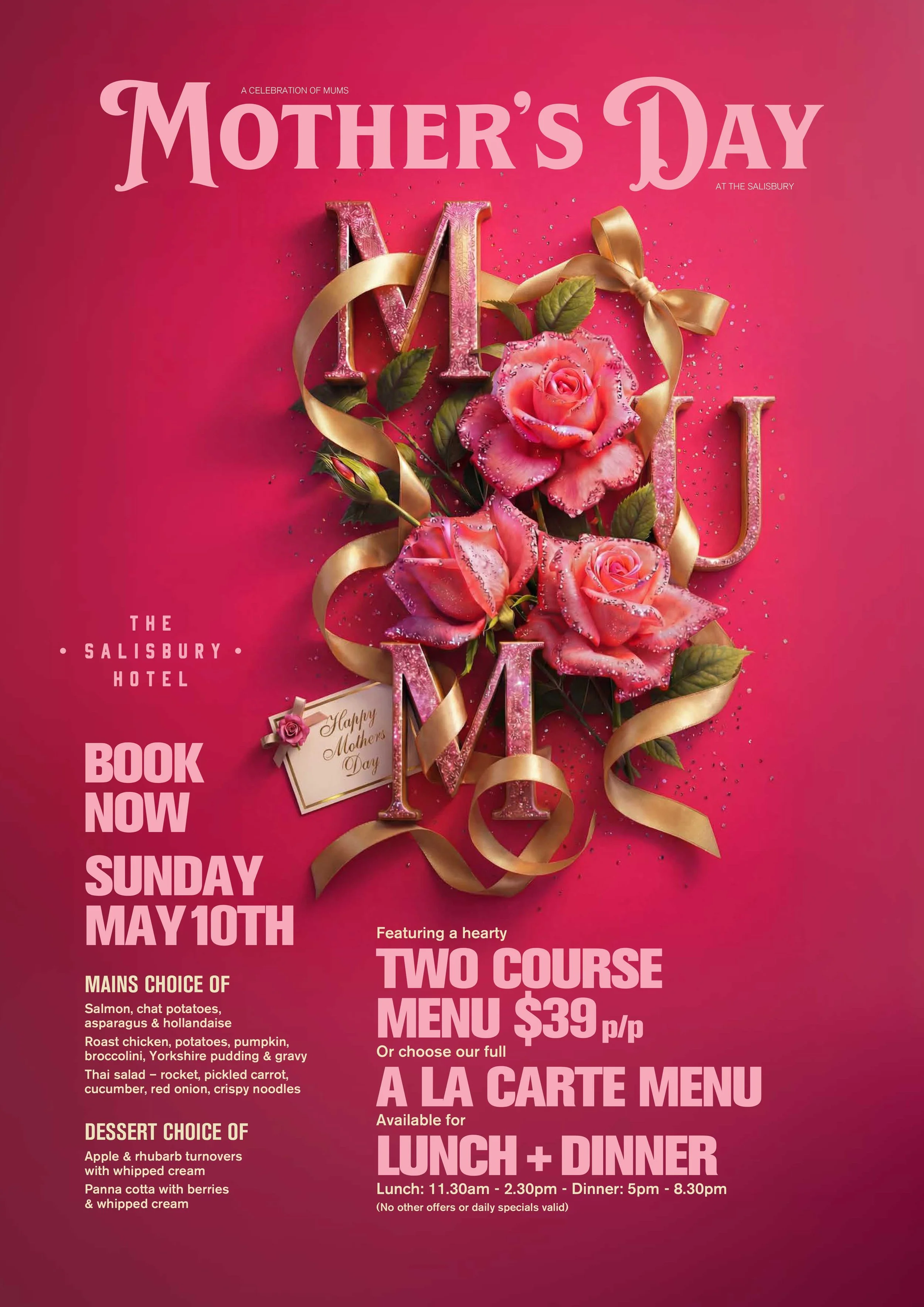 Mother’s Day at The Salisbury Hotel.