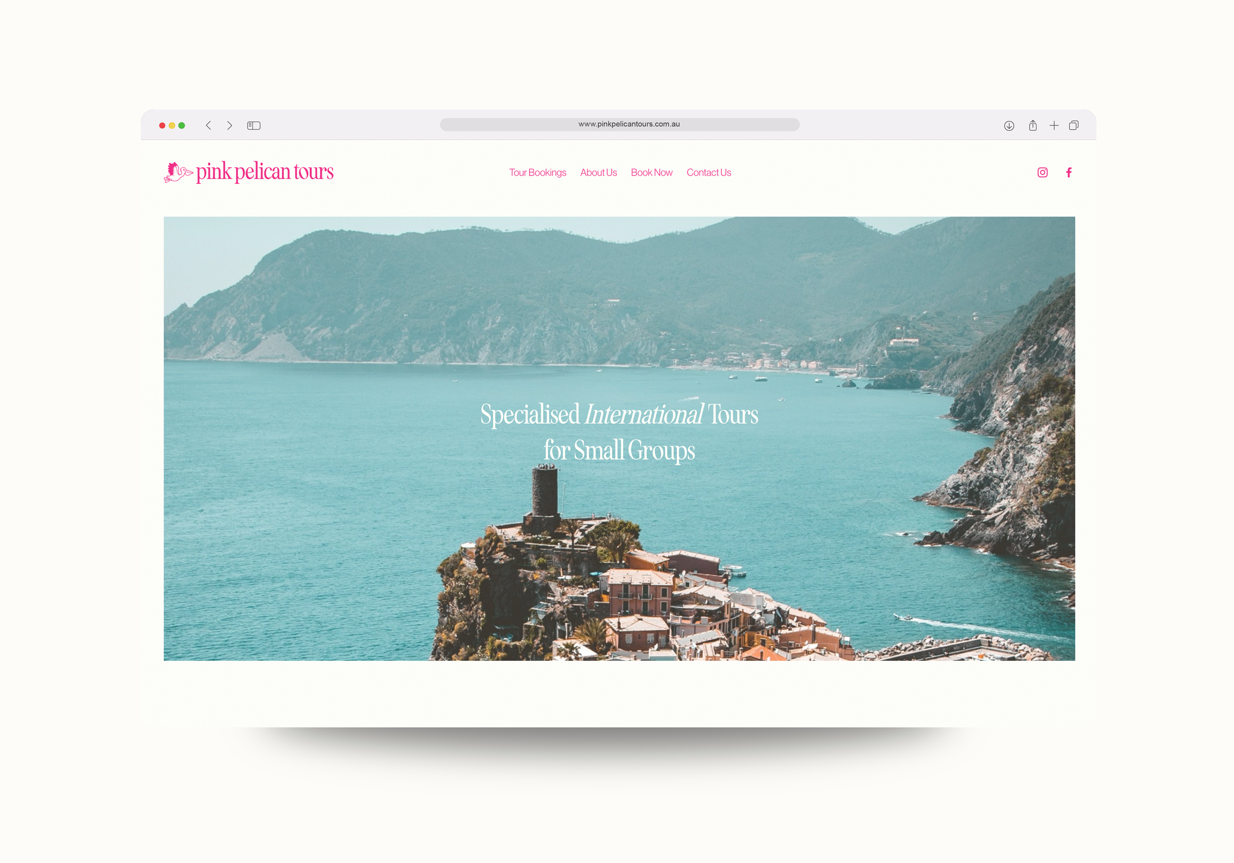 Pink Pelican Tours | Brand & Web Package