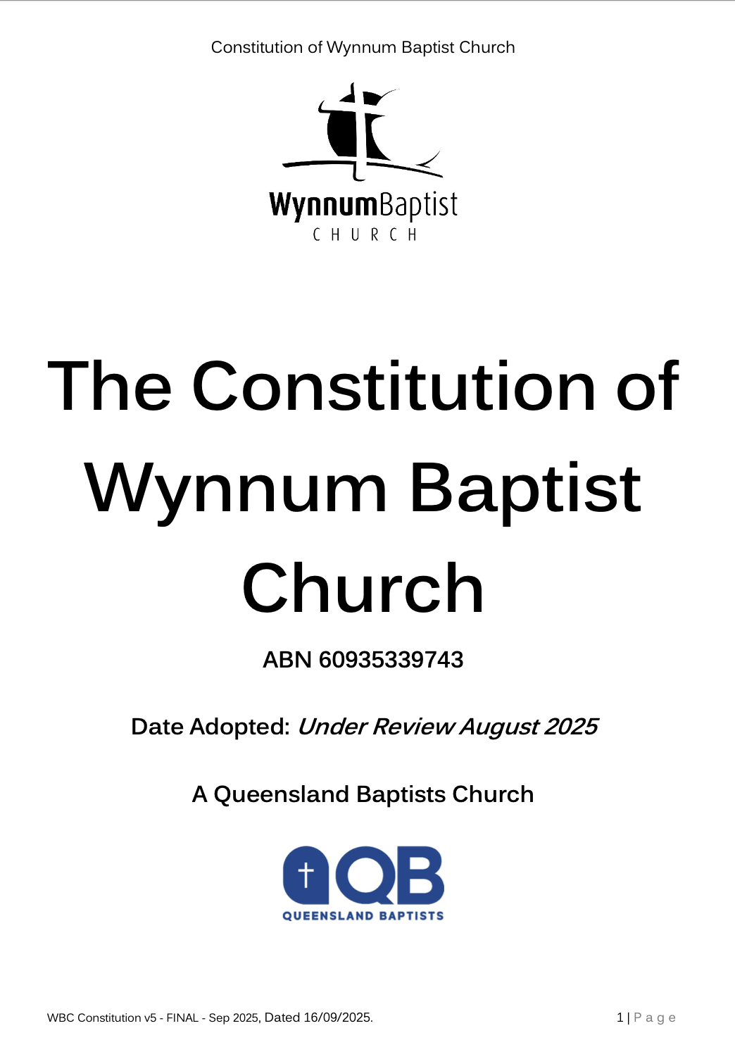 WBC Constitution