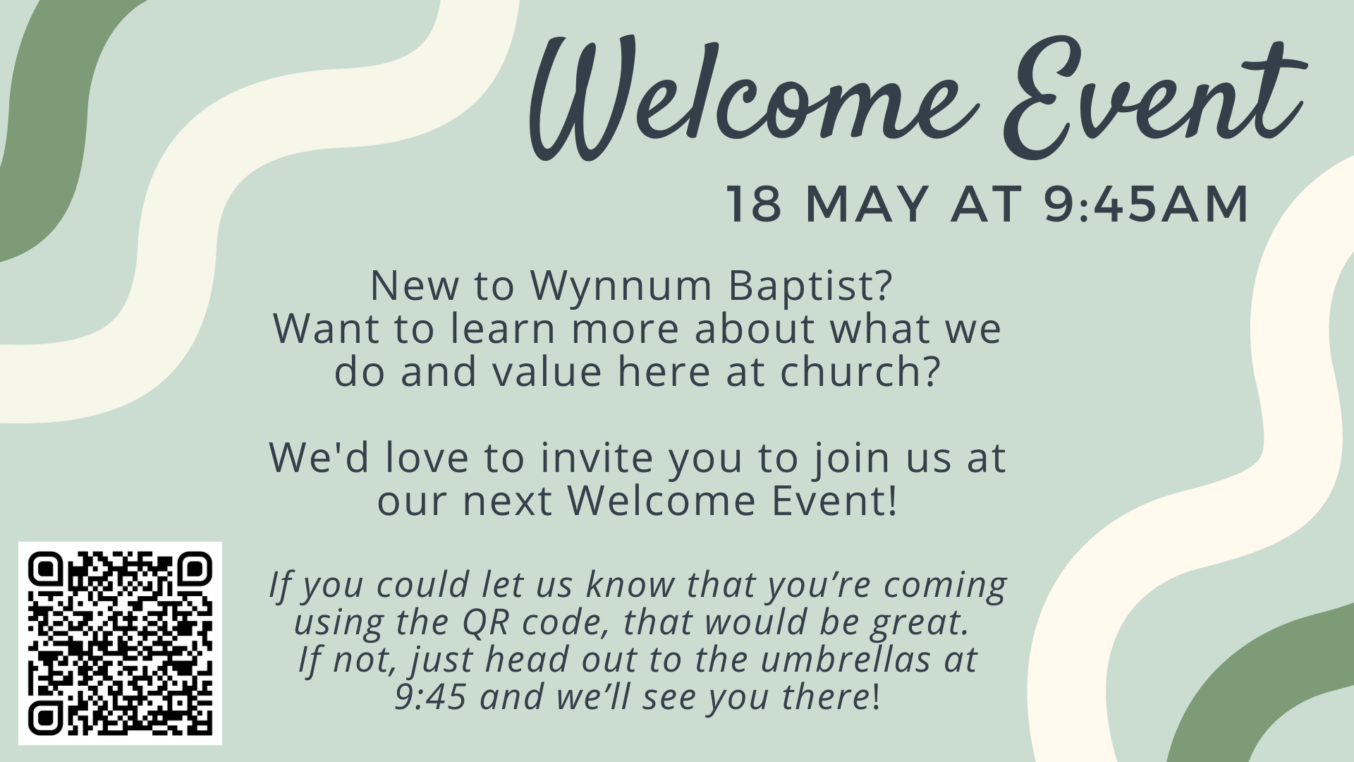 Sample Baptist Church Welcome