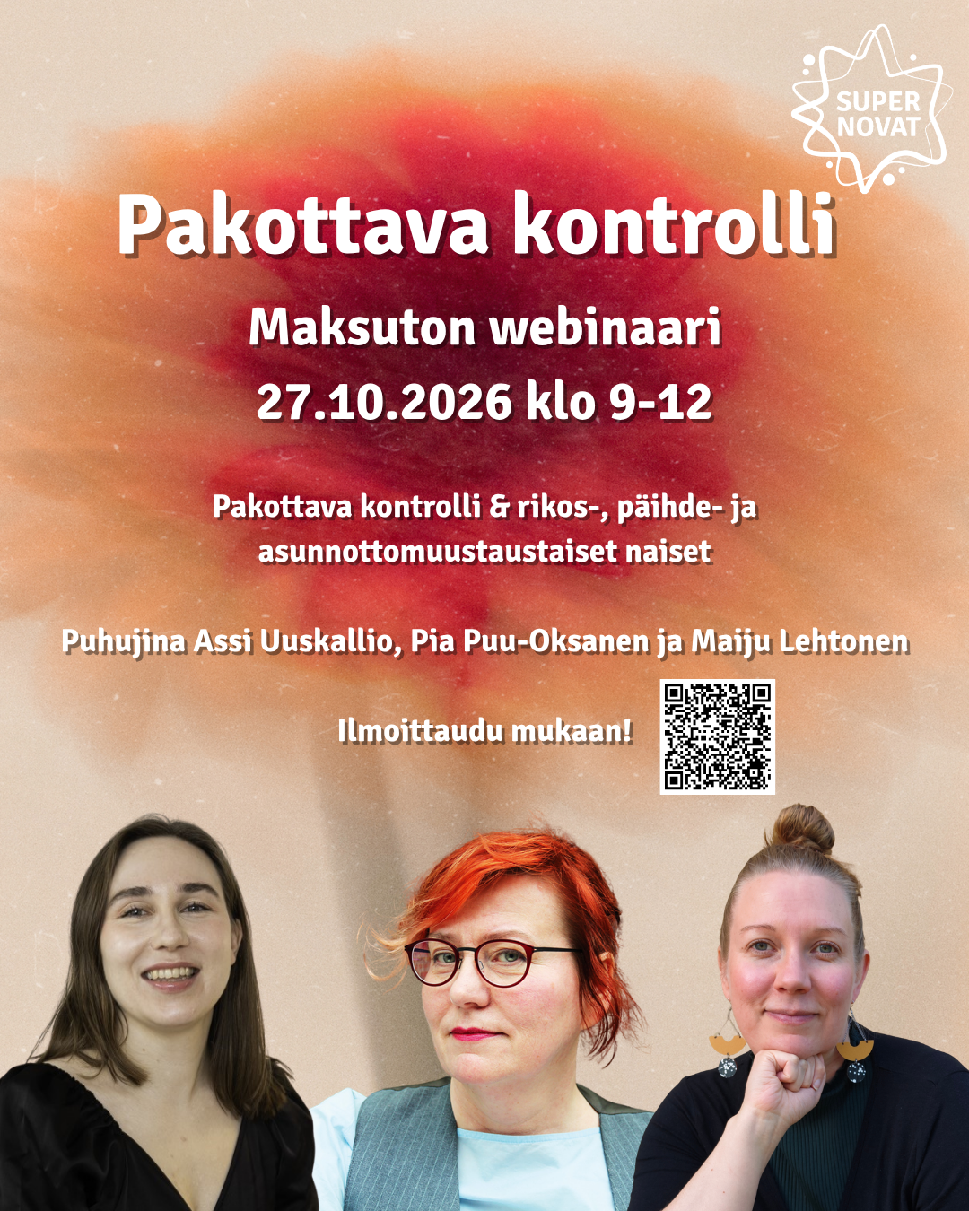 Supernovat-webinaari: Pakottava kontrolli 27.10.2026 klo 9-12