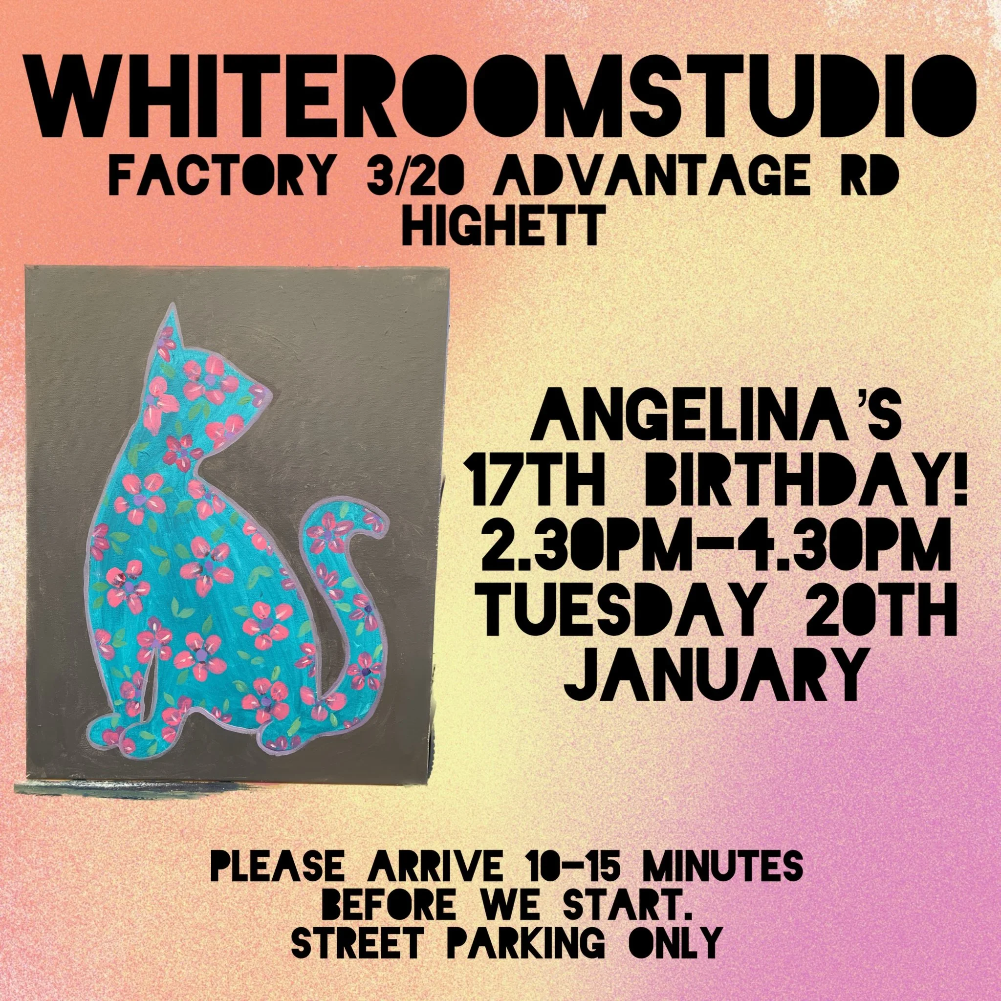 Private Function -Tuesday 20th January - Angelina’s Birthday - Major Tom