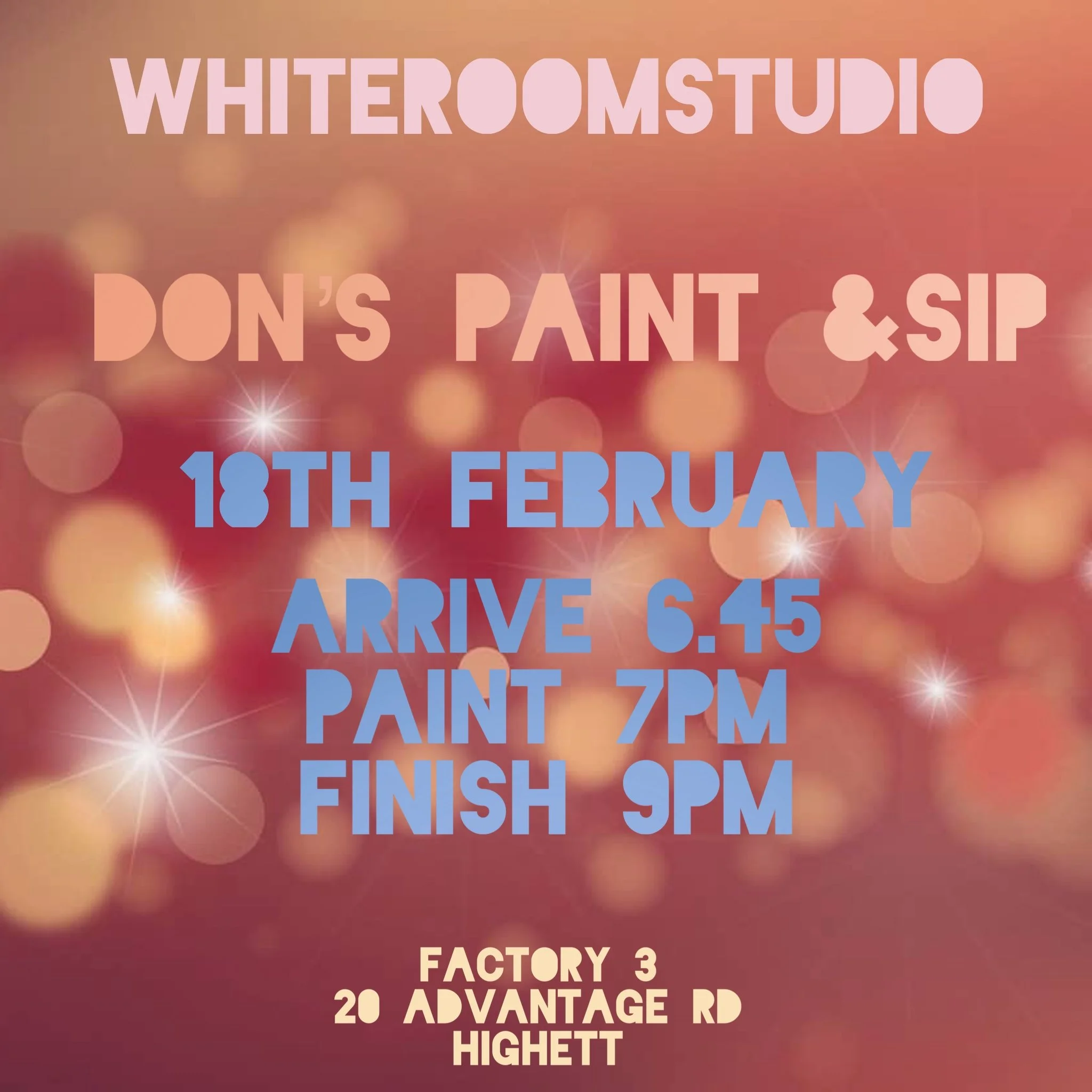 Wednesday 18th  February - Private Function - Don’s Birthday 7pm  - 9pm