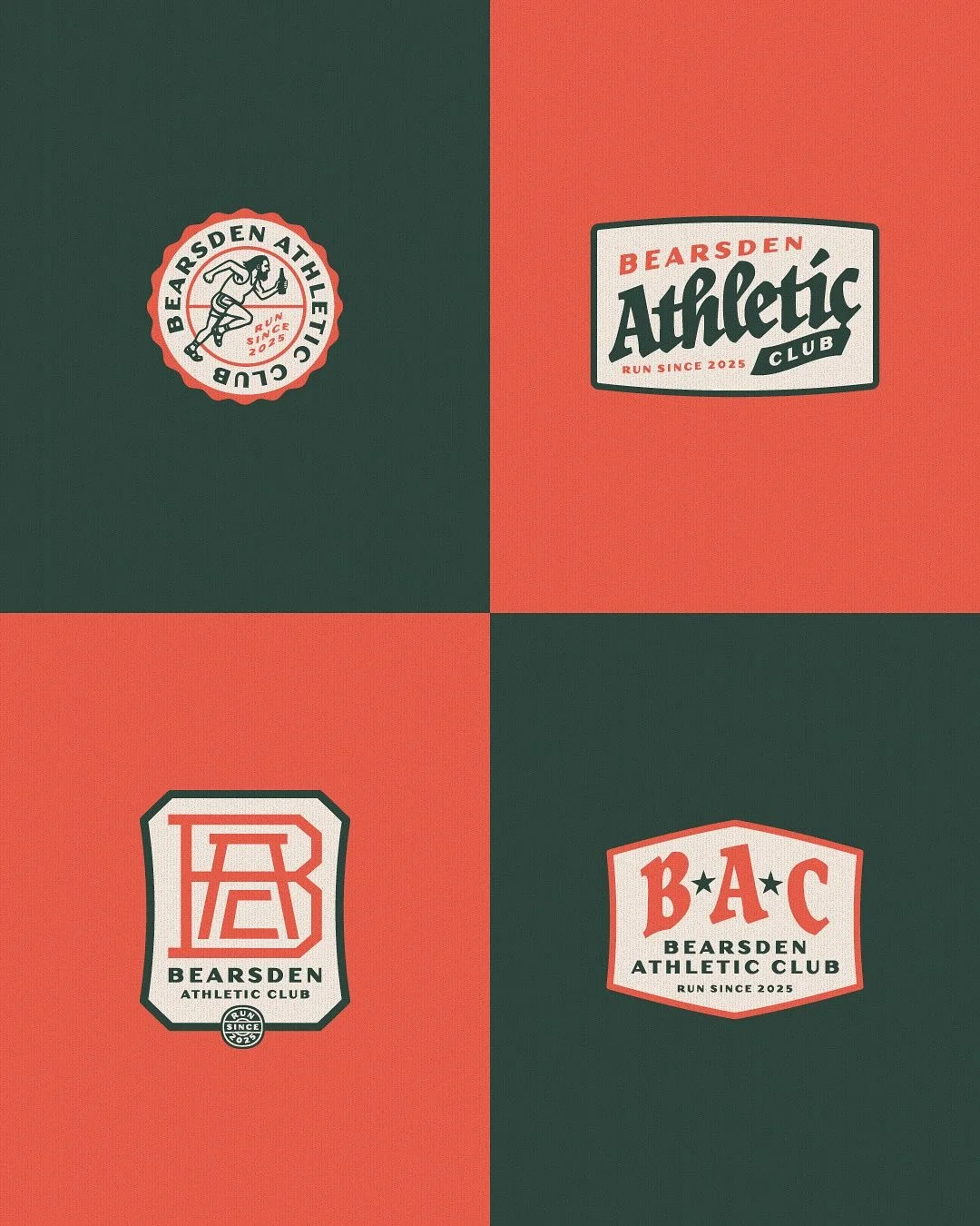 Delighted to share the new branding I&rsquo;ve been working on for the truly wonderful pub @bearsdenathleticclub 

The identity blends vintage German beer vibes with the spirit of old-school athletic clubs &ndash; bold, playful and proudly local. The