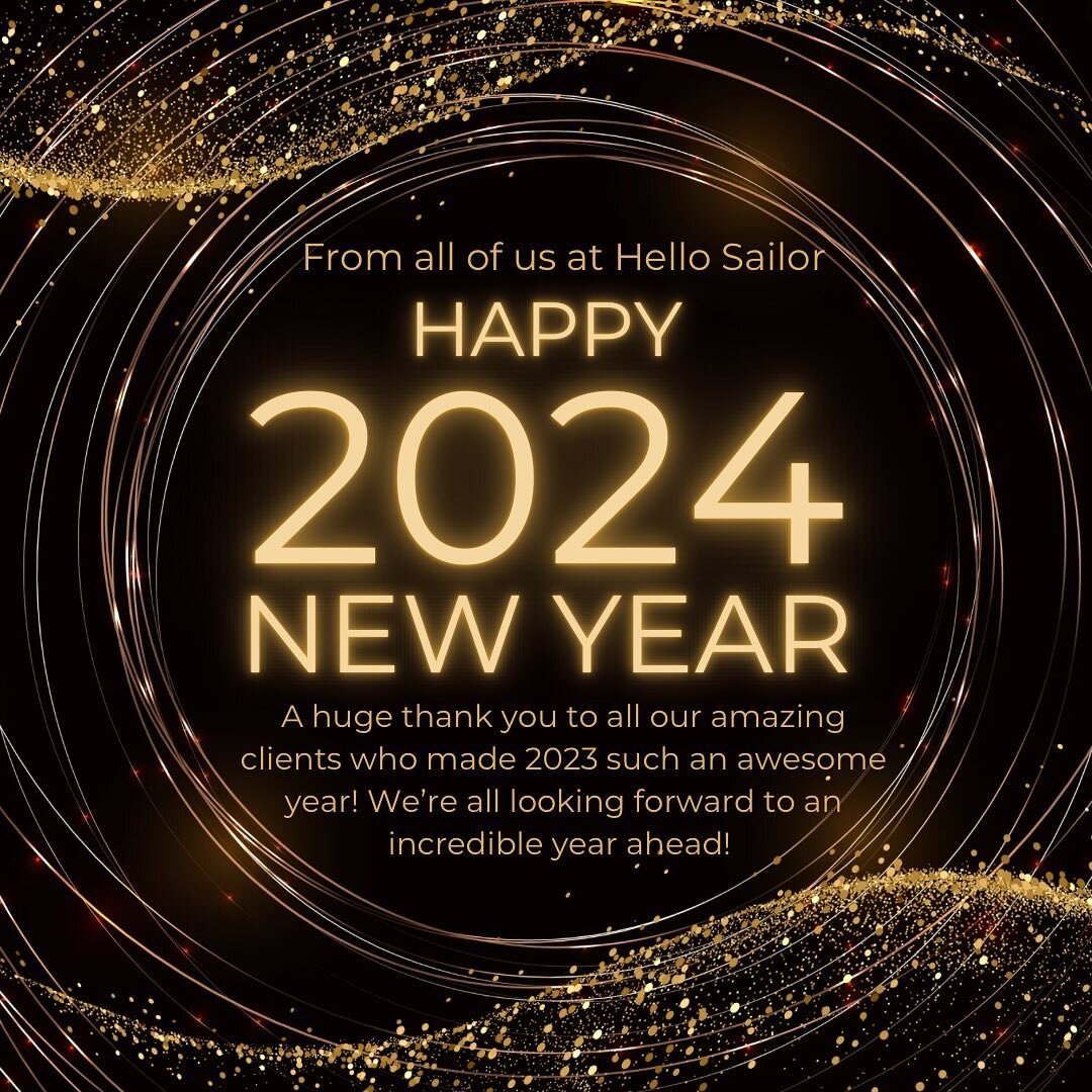 From all of us at Hello Sailor, happy new year! Can&rsquo;t thank you all enough for the amazing support making 2023 absolutely awesome! Bring on 2024!

The studio is officially open again on the 8th of January while we take a little holiday sabbatic