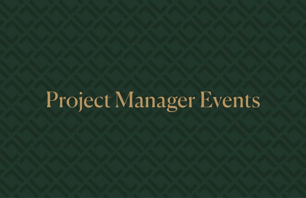 Project Manager Events