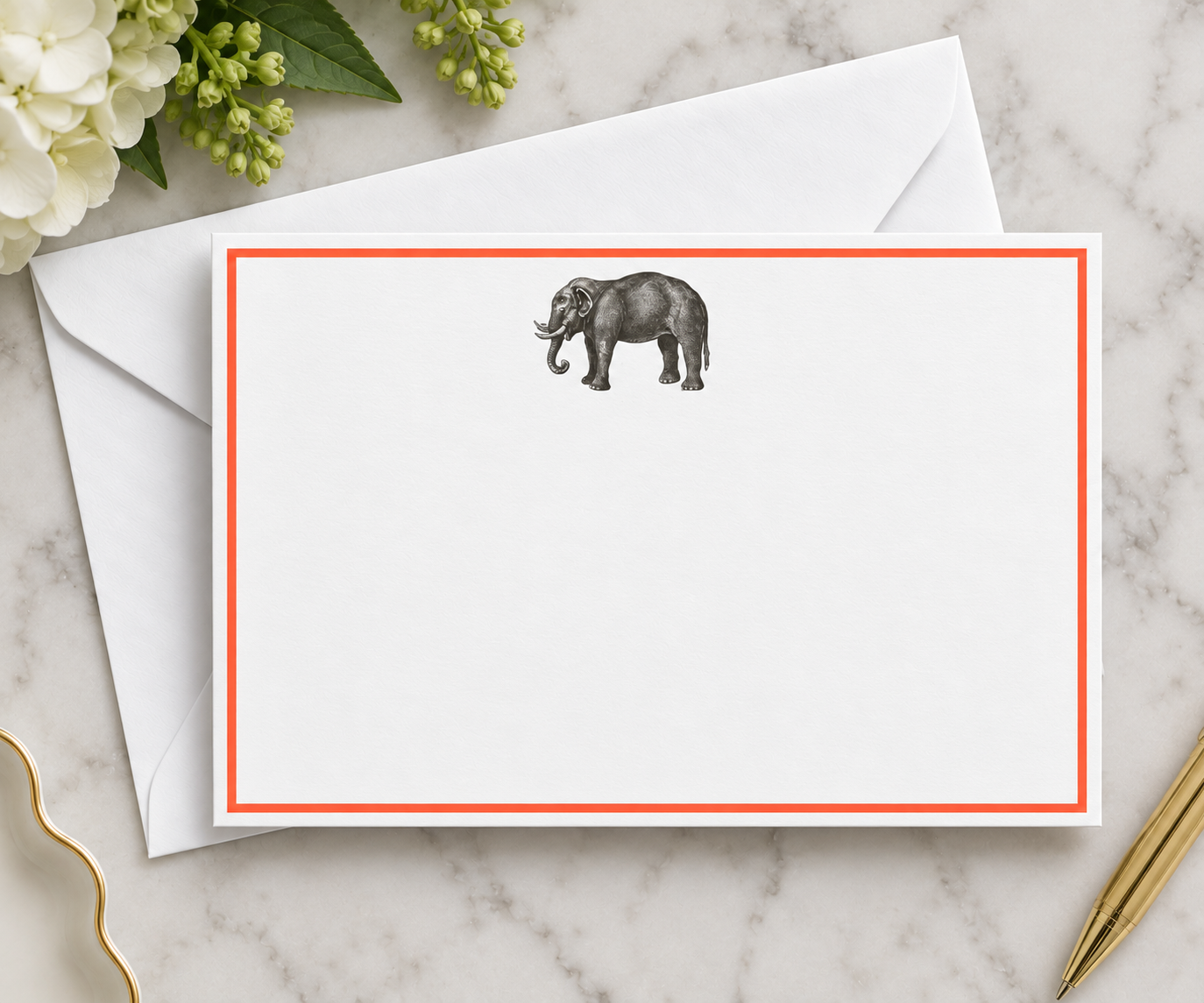 Elephant Stationery and Envelope