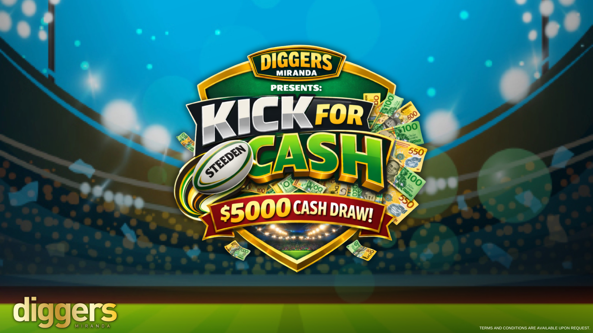 Kick For Cash: $5000 Cash Draw — Miranda's RSL