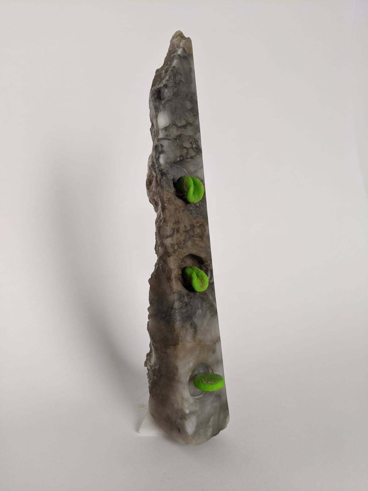 Minilith 12 (Sold)
Italian & Spanish Alabaster, Epoxy Clay
February 2021