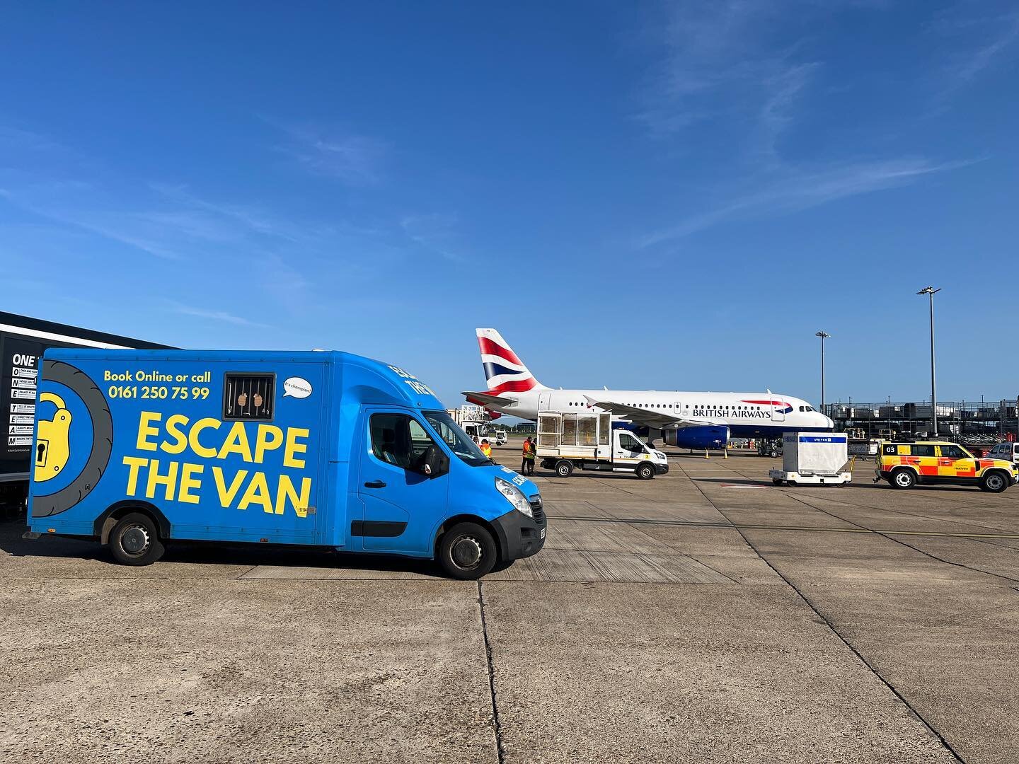 Escape The Van is at @heathrow_airport all this week as part of Airside Safety week!

We have put together a 15 minute escape room within the van itself, that is specific to all things Airside Safety.

Helping drive engagement through fun and memorab