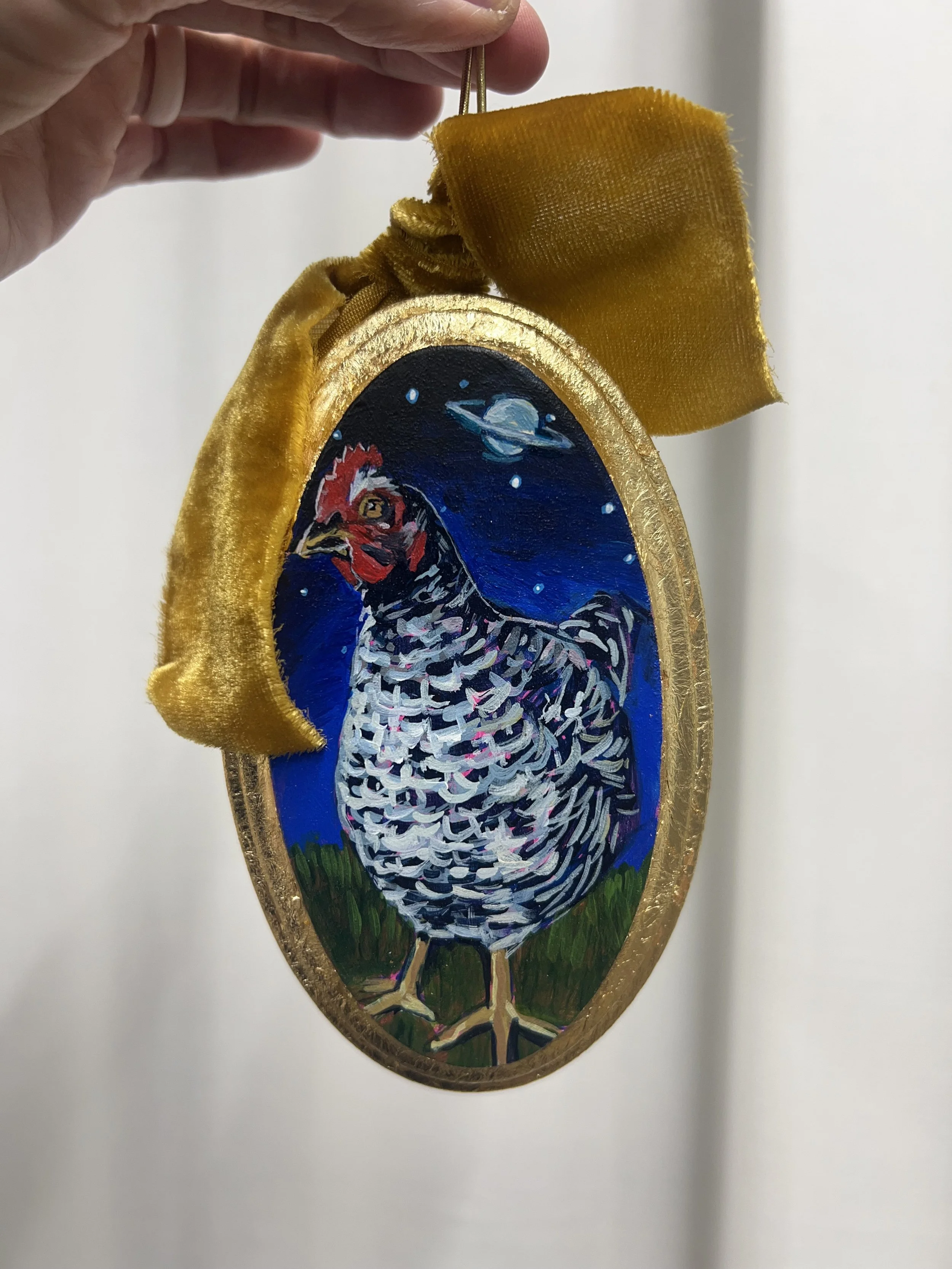 Plymouth Rock Space Case Ornament