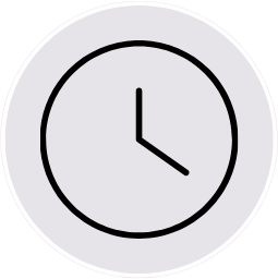 A clock showing the time as 3:00.