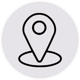 Icon of a map pin or location marker
