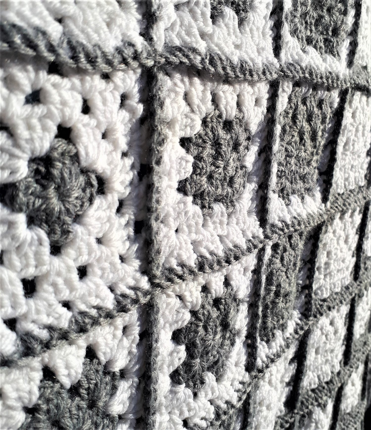 Neutral Colour Granny Square Crochet Baby Blanket — O Begins Owl