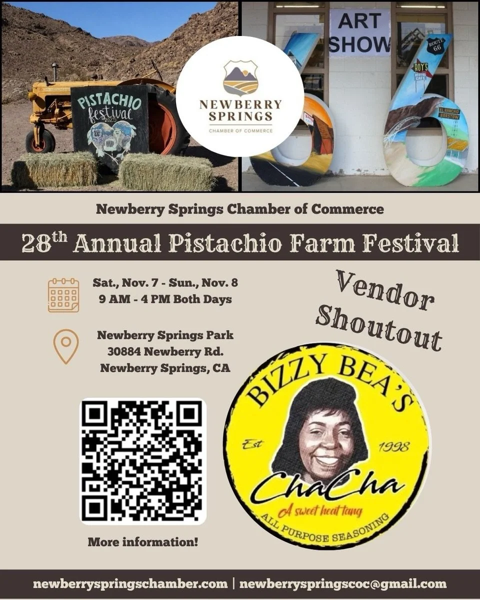 VENDOR SHOUTOUT!

@bizzybeachacha 

We&rsquo;re excited to introduce another amazing vendor joining us at the 28th Annual Pistachio Farm Festival! 💚

From unique finds to delicious treats, our vendors are a HUGE part of what makes this festival so s
