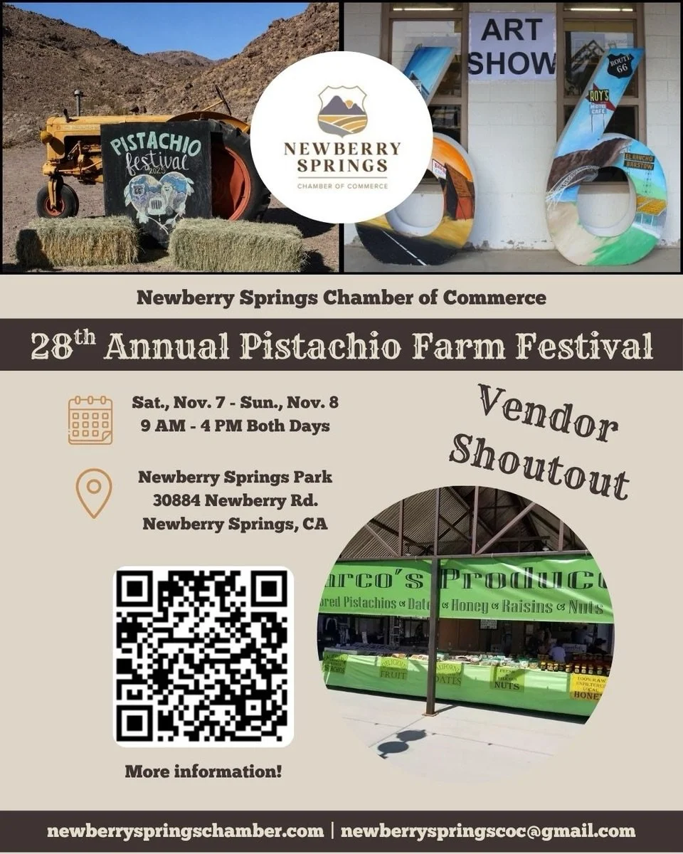 VENDOR SHOUTOUT!

@marcos_produce 

We&rsquo;re excited to introduce another amazing vendor joining us at the 28th Annual Pistachio Farm Festival! 💚

From unique finds to delicious treats, our vendors are a HUGE part of what makes this festival so s
