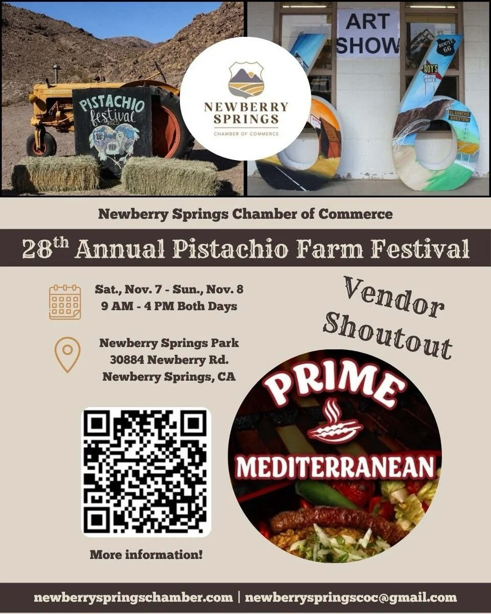 VENDOR SHOUTOUT!

@prime_mediterranean.inc 

We&rsquo;re excited to introduce another amazing vendor joining us at the 28th Annual Pistachio Farm Festival! 💚

From unique finds to delicious treats, our vendors are a HUGE part of what makes this fest