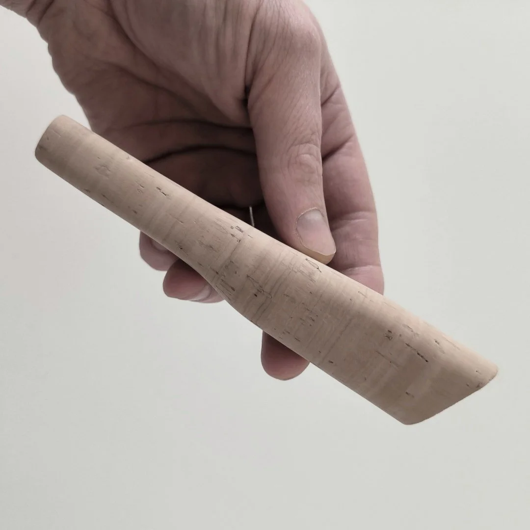 Individuell hergestellter Korkgriff für eine Custom Spinnrute von Jakfisk
