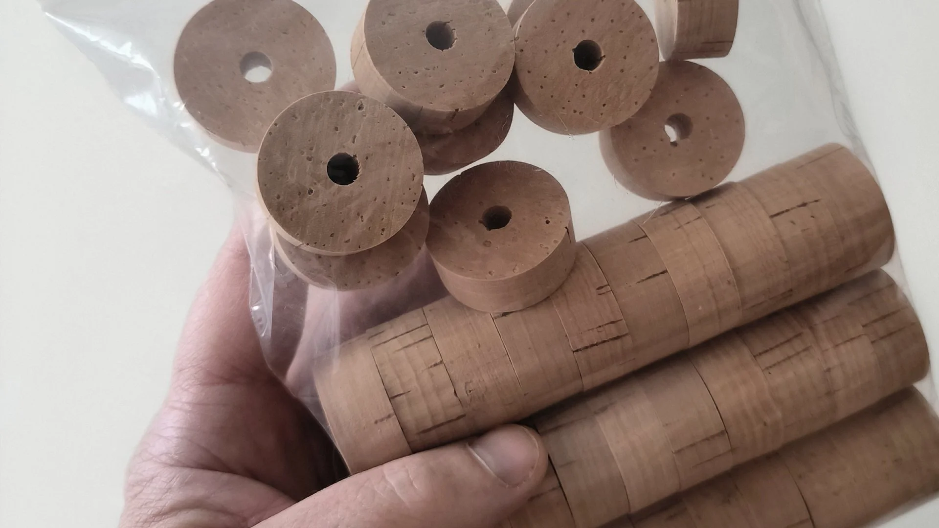 Korkbauteile für den Aufbau einer Custom Angelrute