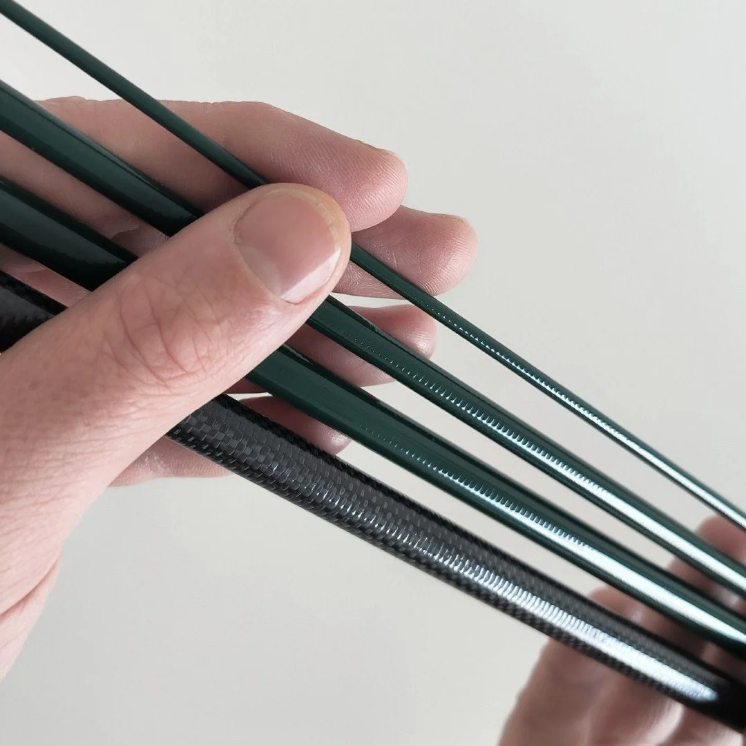 4-teiliger Rutenblank um eine Reise-Spinnrute zu bauen mit geringem Packmaß