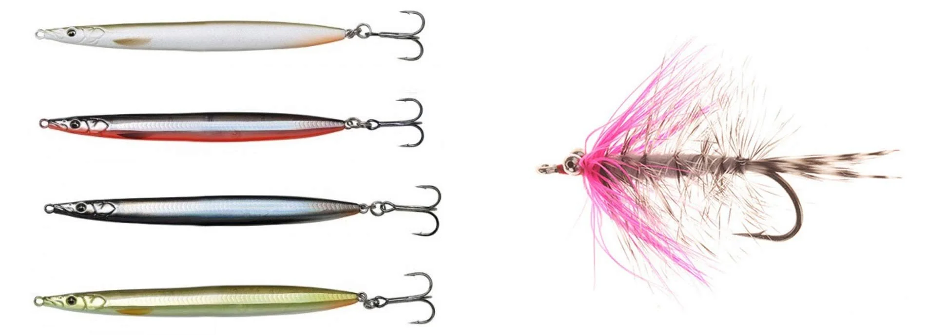 Sandaalwobbler und Springerfliege sind ein guter Köder für das Angeln auf Meerforelle.