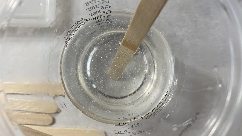 Resin bubbles - more mixing is needed