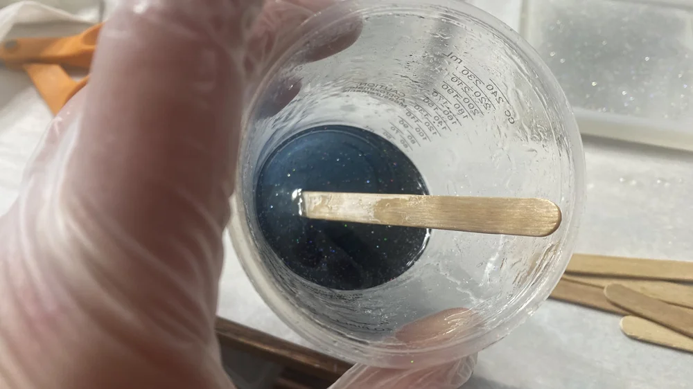 Mixing in the Dye &amp; Glitter