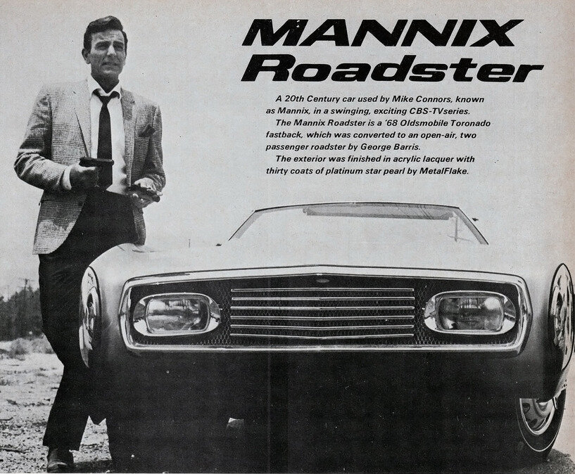 The King's Chariot: 1967 Oldsmobile Toronado “Mannix Roadster ...