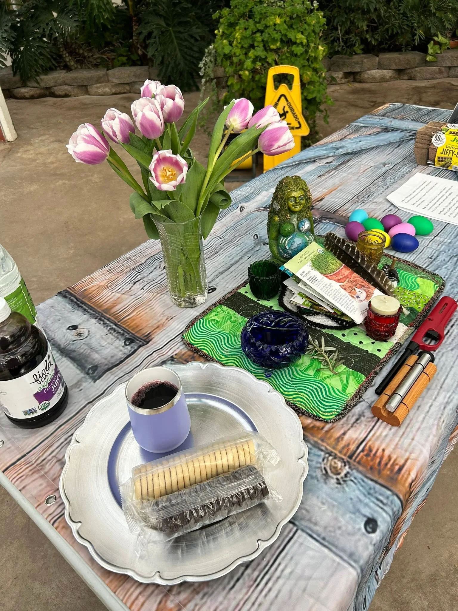 Loon Song CUUPS celebrates the Spring Equinox in March 2026 at the Olcott Park Greenhouse and Botanical Garden in Virginia, MN.