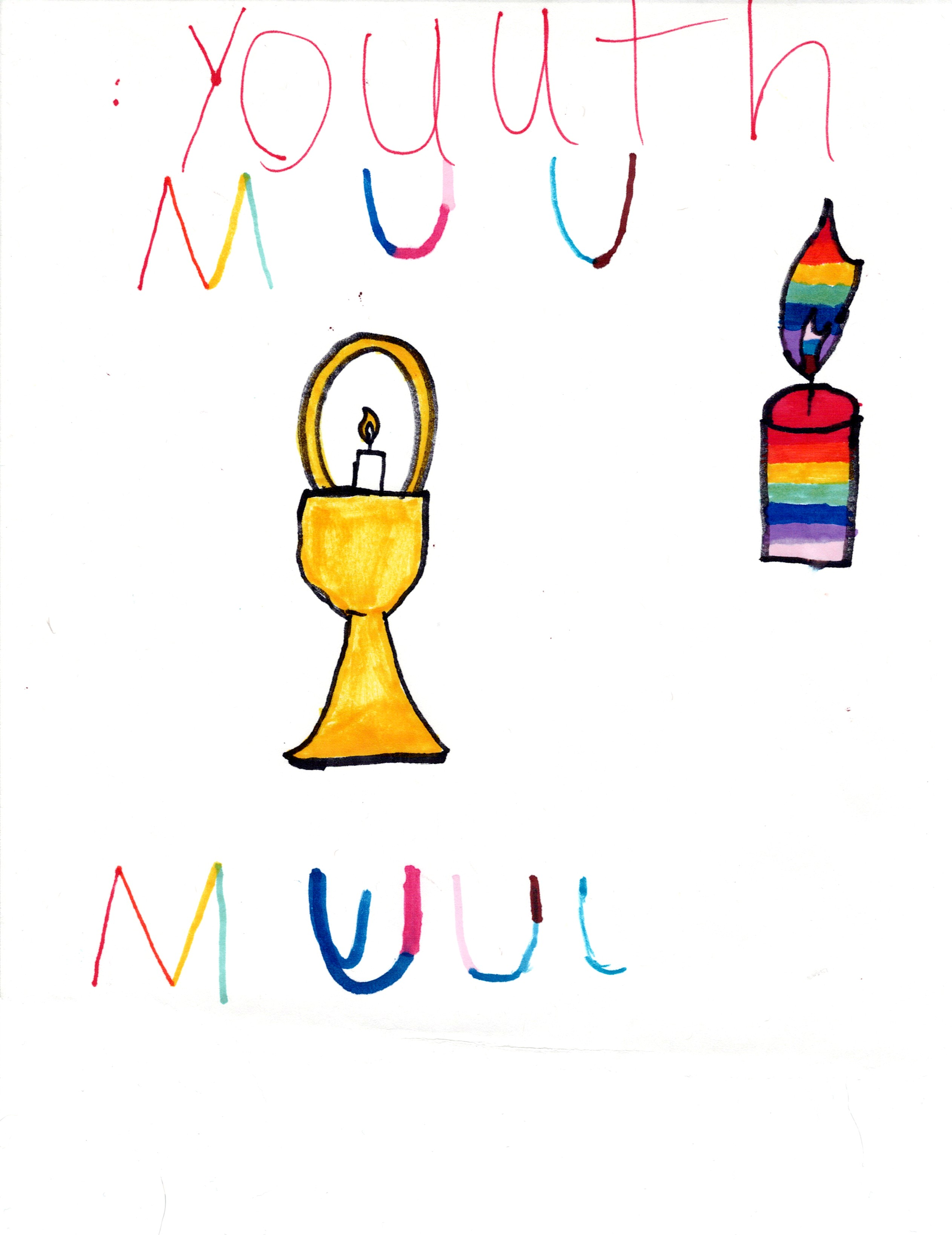 Art work provided by members of the YoUUth program