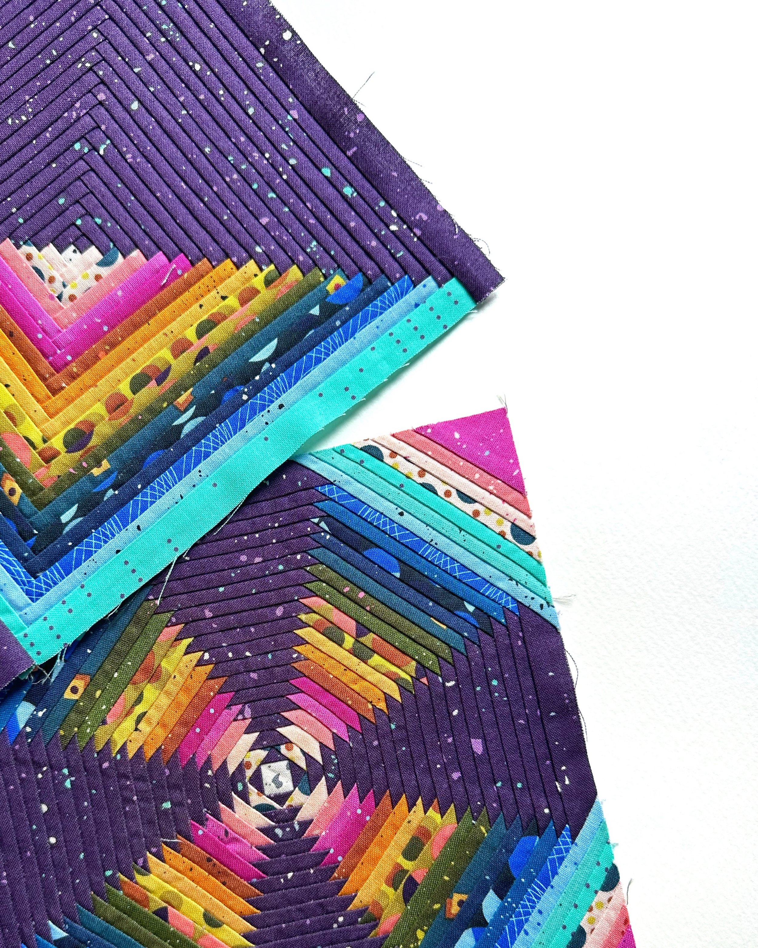 Some closeups of the blocks I just sent off to @rockbabyscissors to work her magic. Can&rsquo;t wait to see this bag come to life.

Feels good to be sewing again. Trying to make time to sew some new things in the weeks ahead. Wish me luck. 
&bull; &b