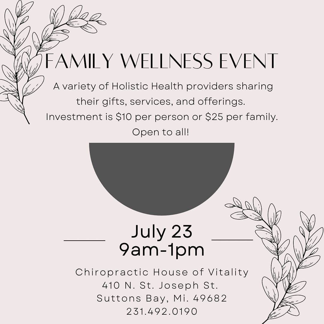 Really looking forward to this event and meeting other wellness providers in NoMi. Sign up with @chiro.houseofvitality for this informative and enriching experience. Hope to see you there! 

#pelvicfloorot #wellnessadvocate #healthyfamilies #pelviche