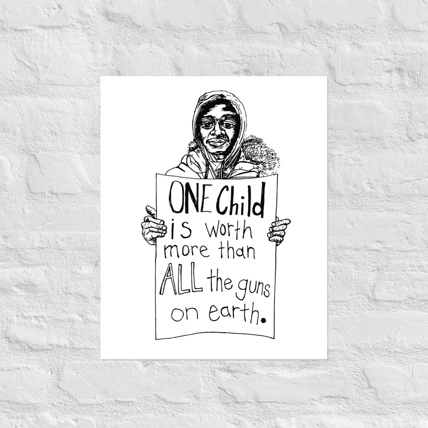 One Child Print By Artist Rick Frausto