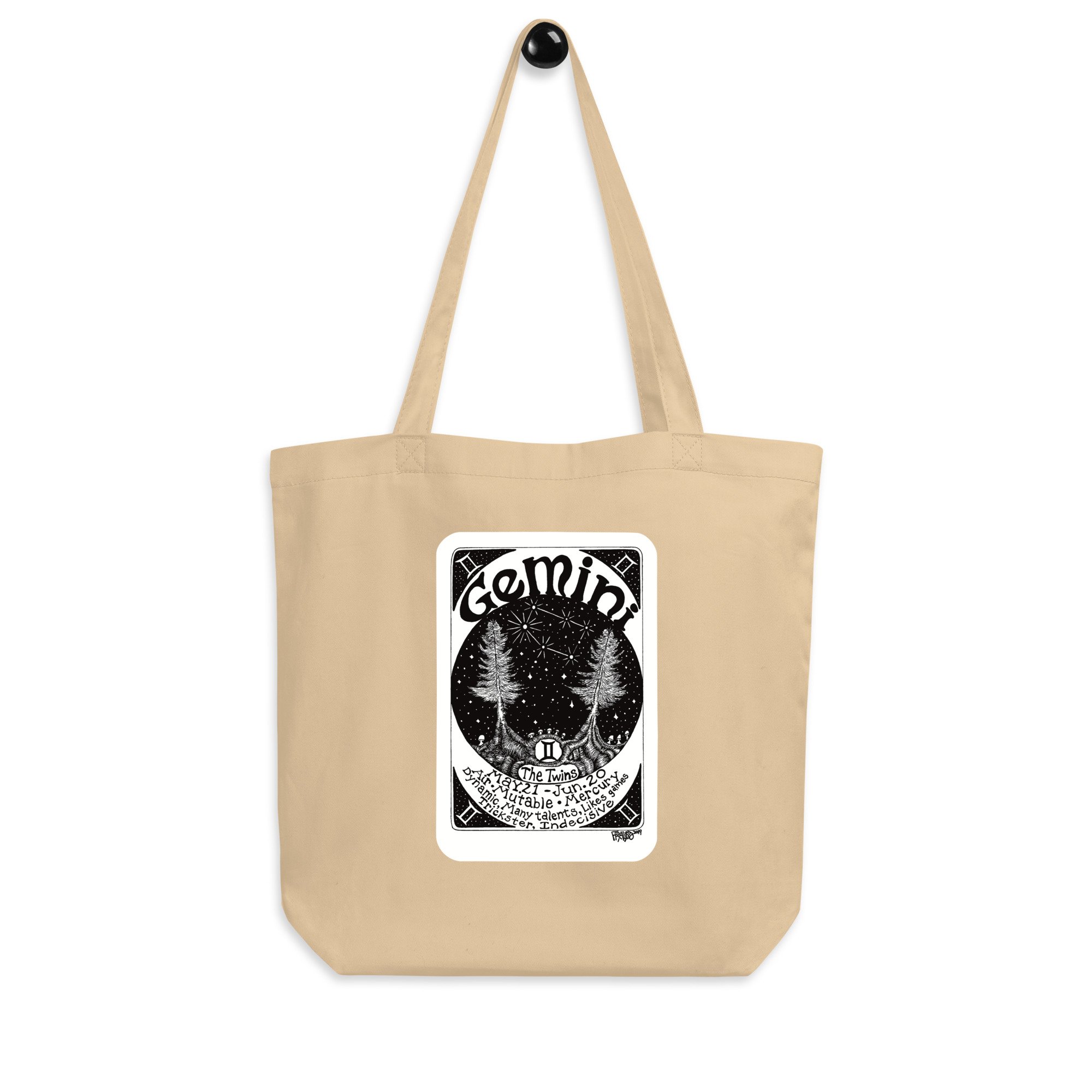 GEMINI organic tote bag in oyster