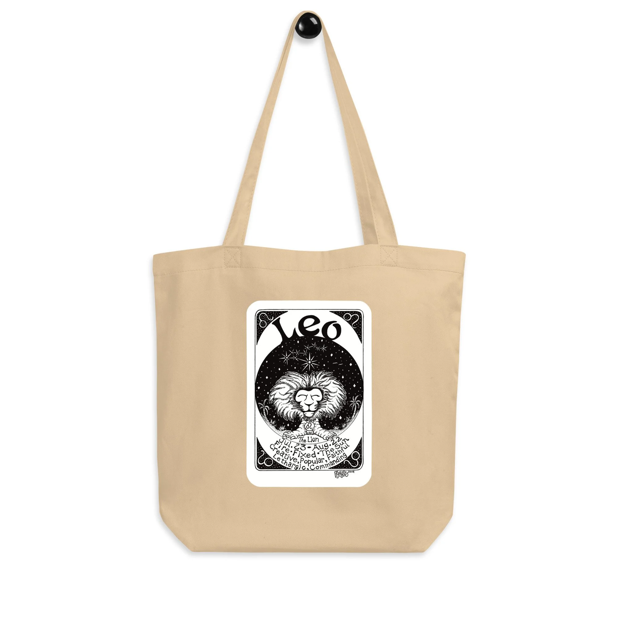 LEO organic tote bag in oyster