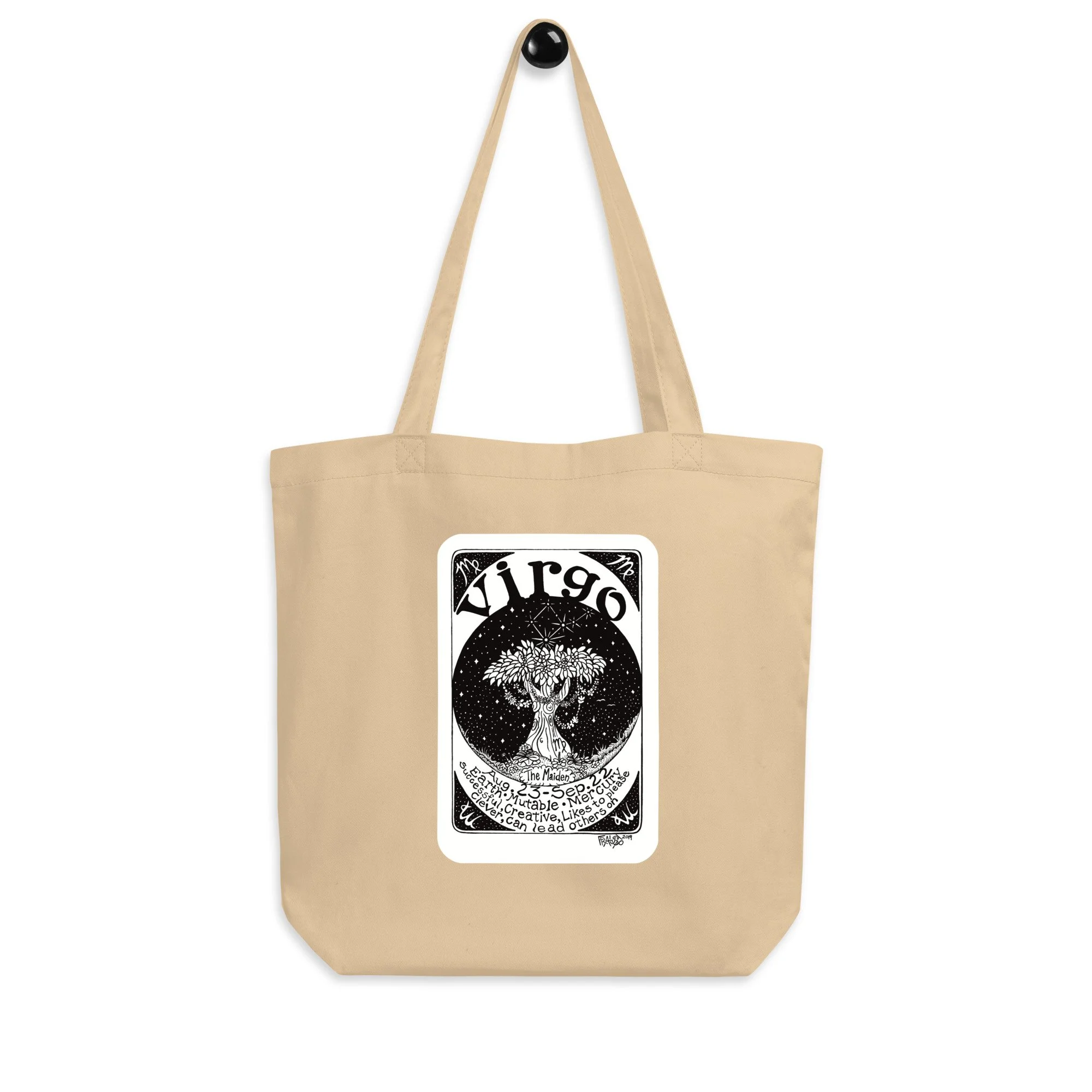 VIRGO organic tote bag in oyster