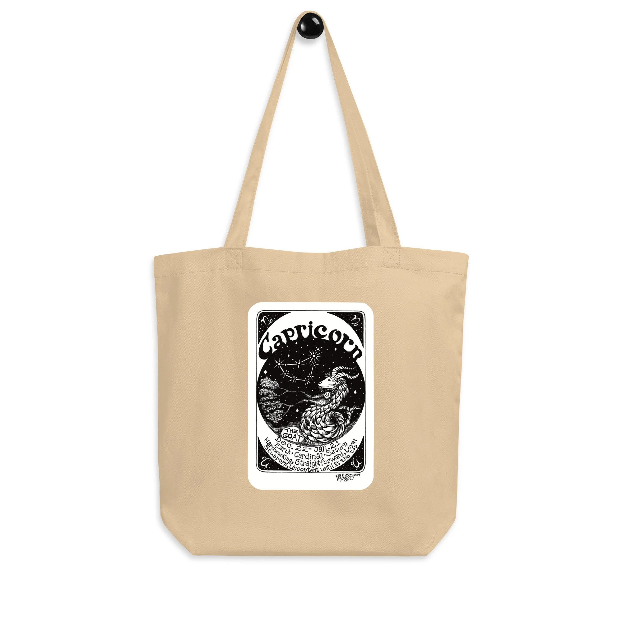 CAPRICORN organic tote bag in oyster