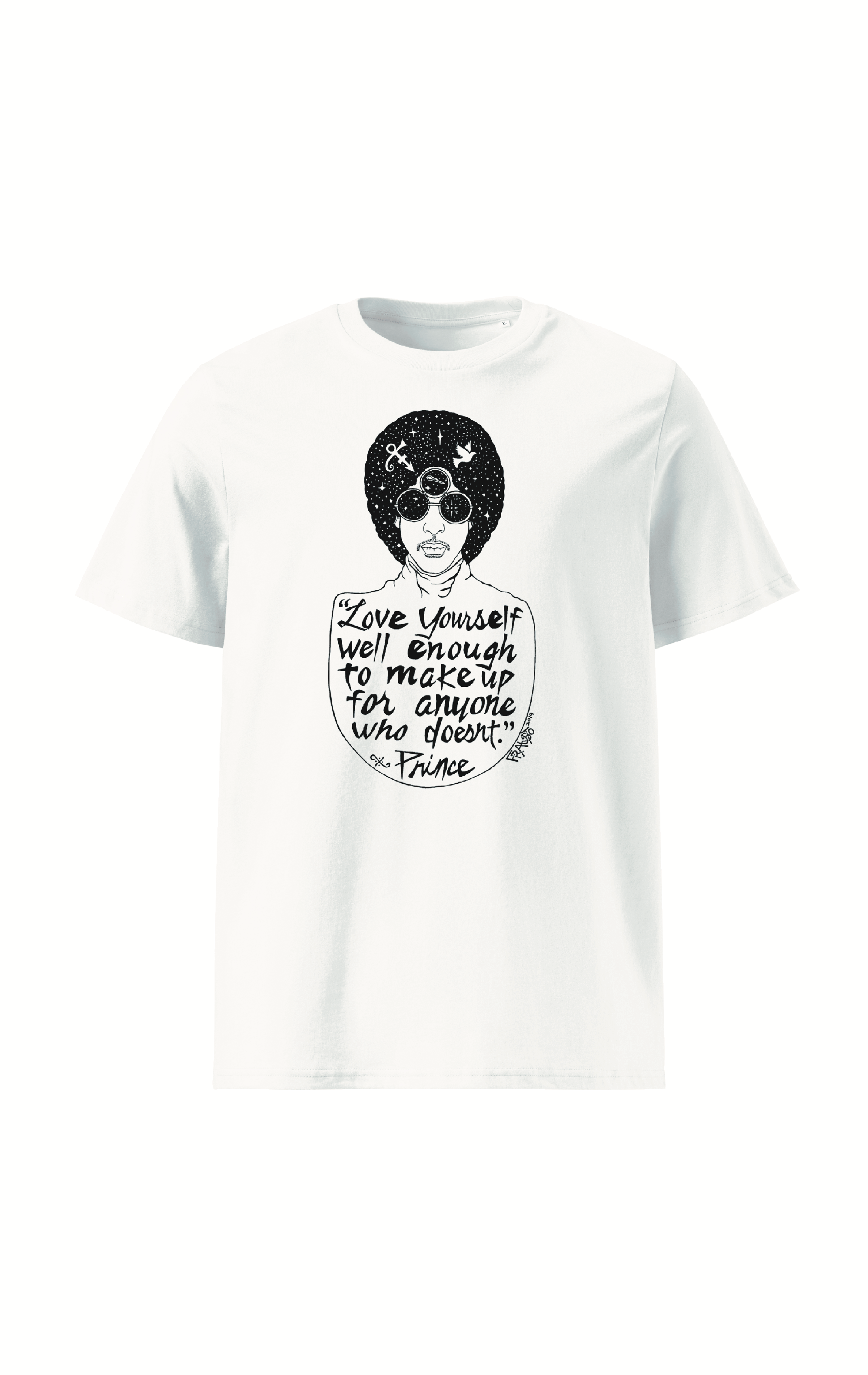 Prince Organic Cotton T-Shirt By Artist Rick Frausto
