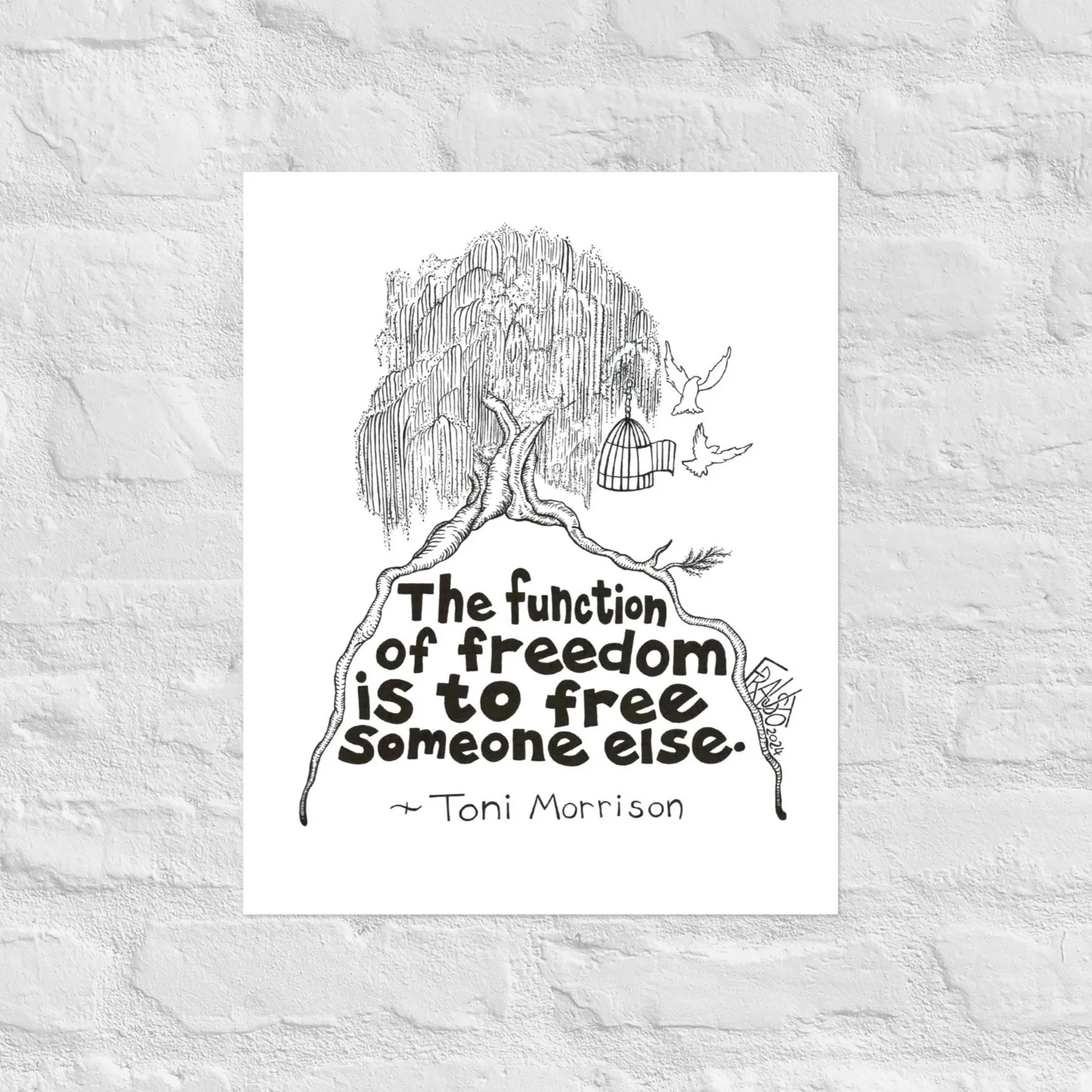 Function Of Freedom Print By Artist Rick Frausto