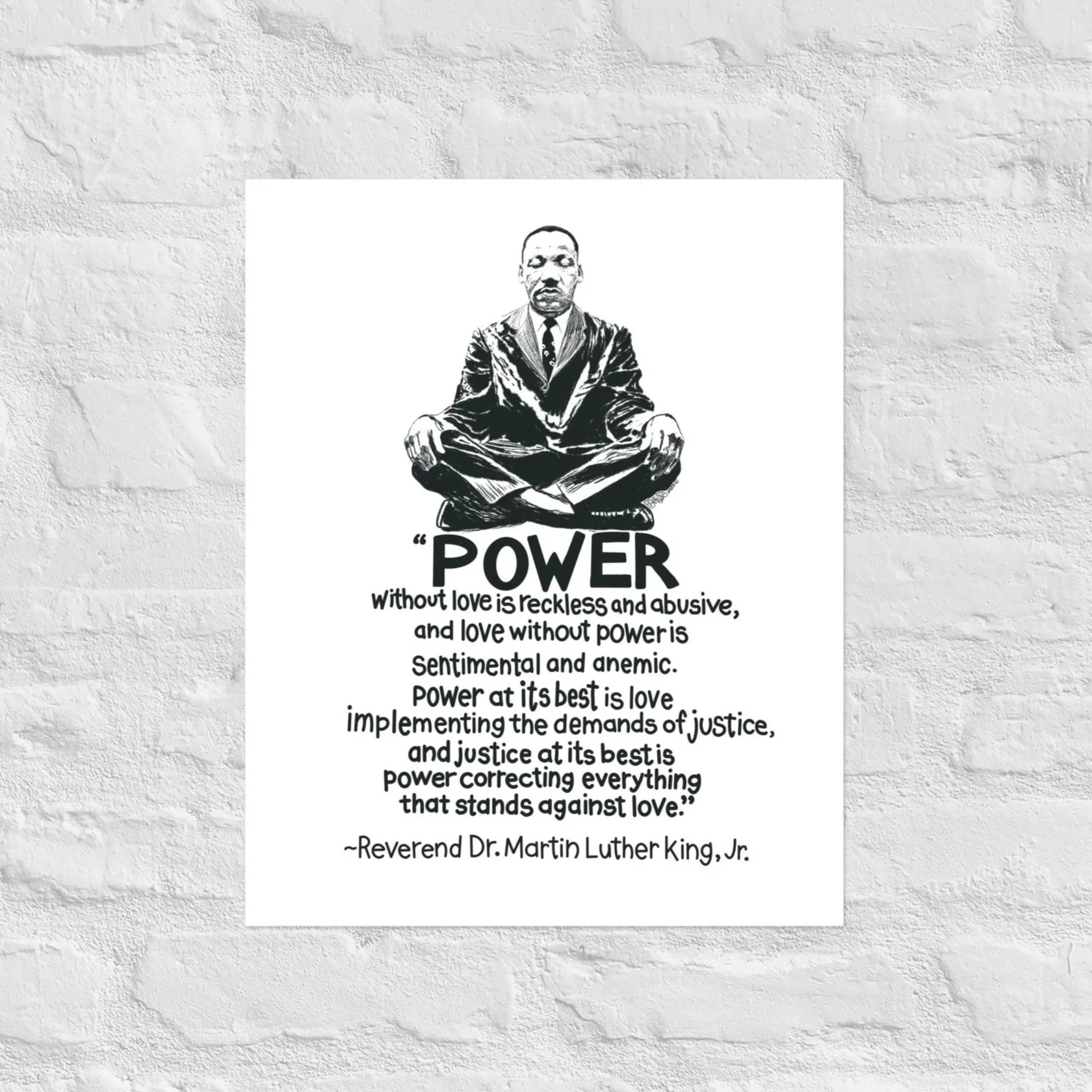 MLK #2 Print By Artist Rick Frausto