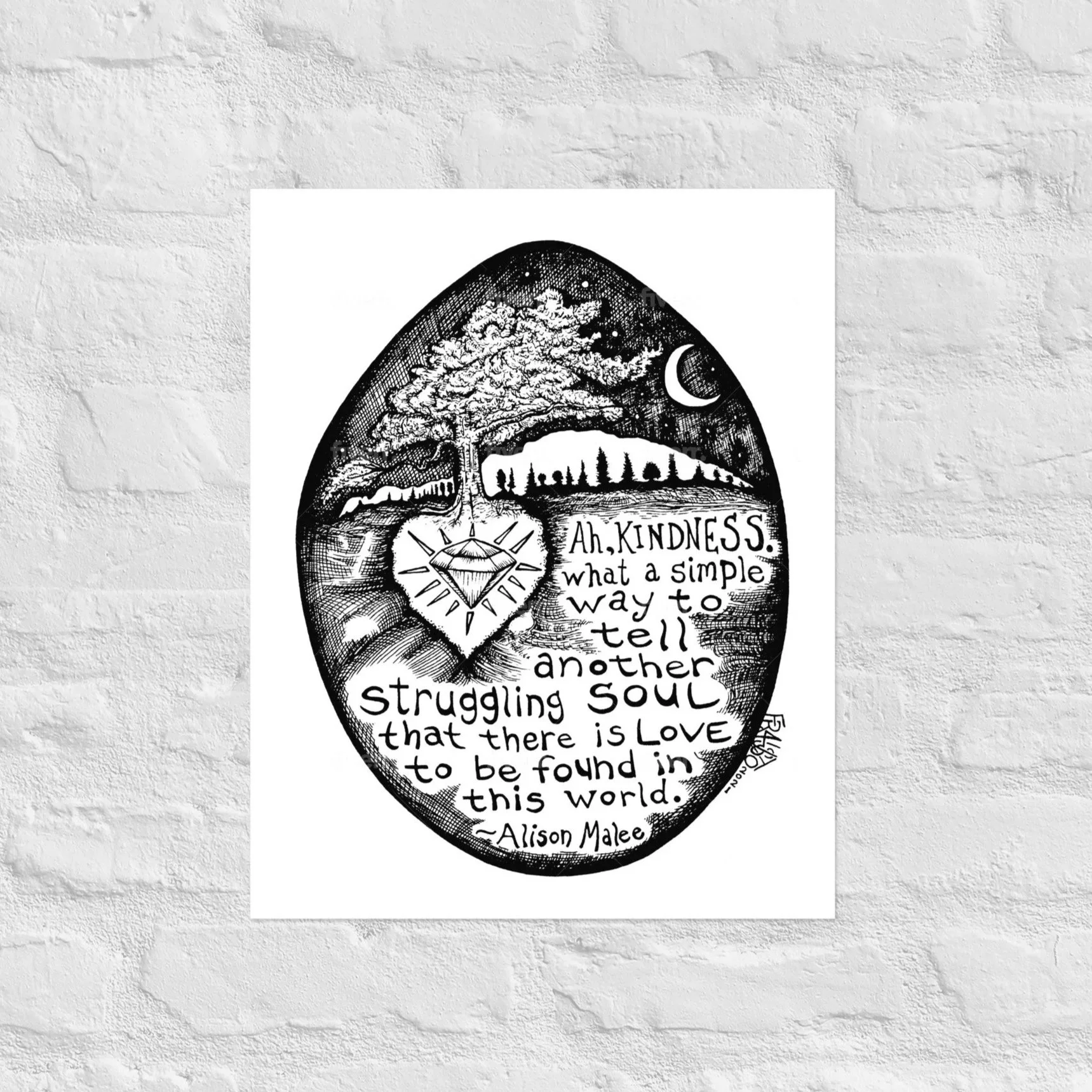 Kindness Print By Artist Rick Frausto