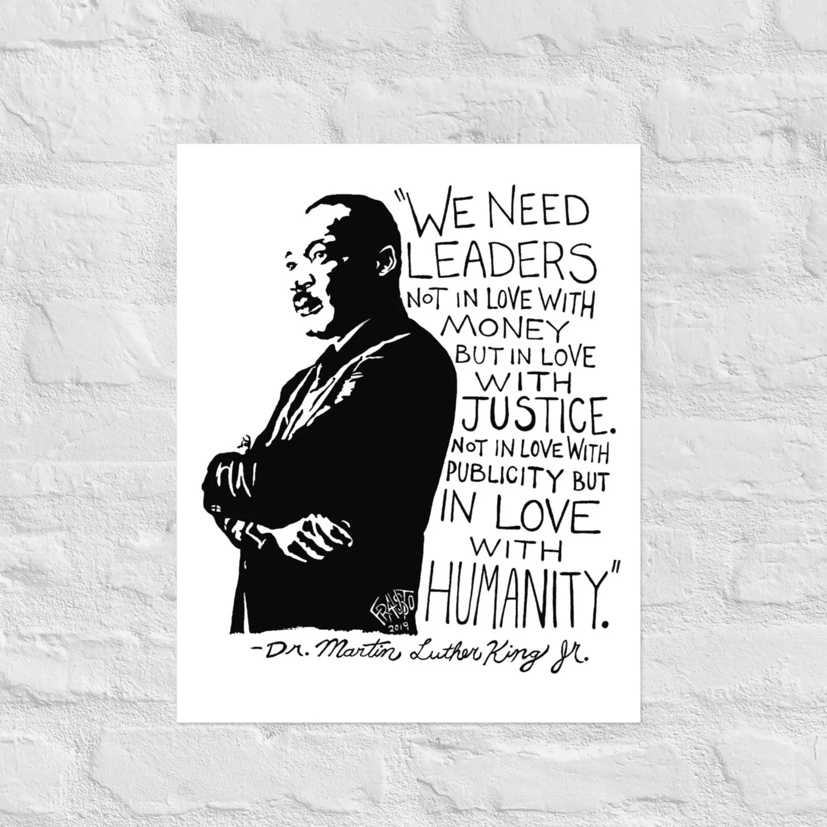 MLK Print By Artist Rick Frausto